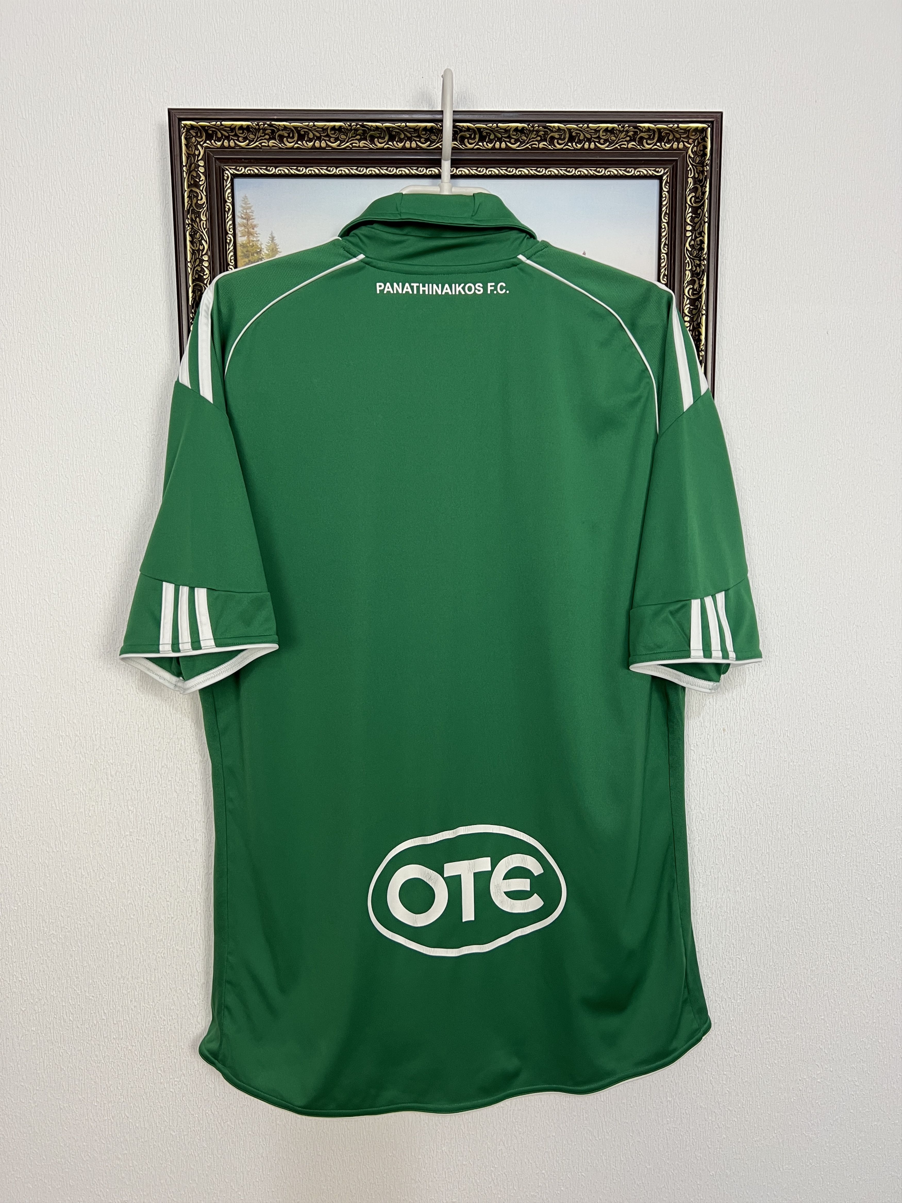 Adidas Panathinaikos Home football shirt 2009 Soccer Jersey Trikot Size US L / EU 52-54 / 3 - 10 Thumbnail