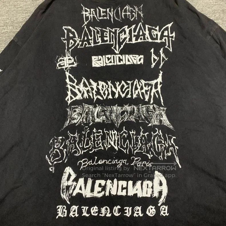 Balenciaga Balenciaga Black Graffiti Print Sweatshirt. Size US XXS / EU 40 - 5 Thumbnail