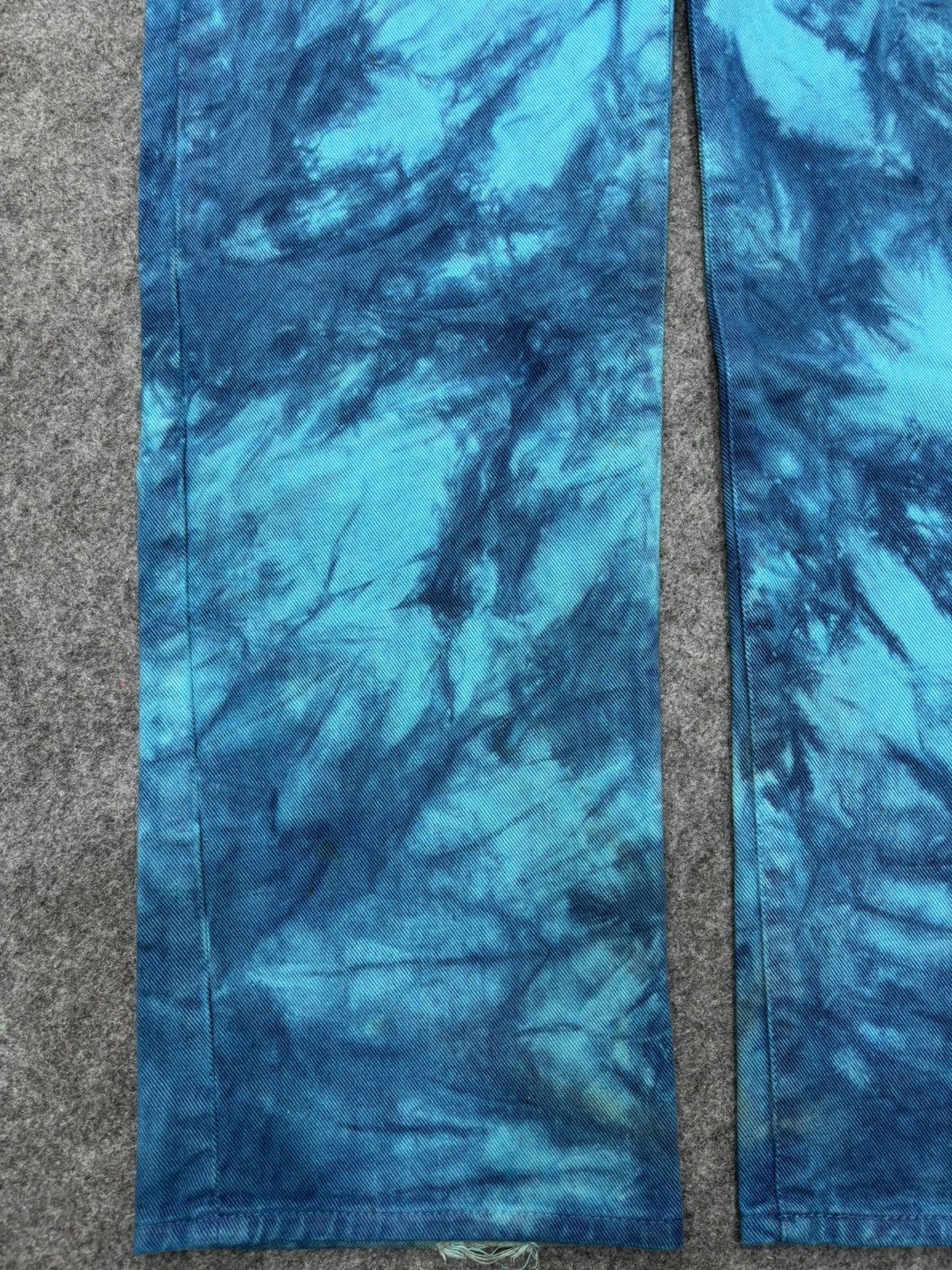 Designer 💥Vintage GO WEST Very Rare Tye Dye Sick Floral Denim F674 Size US 31 - 8 Thumbnail