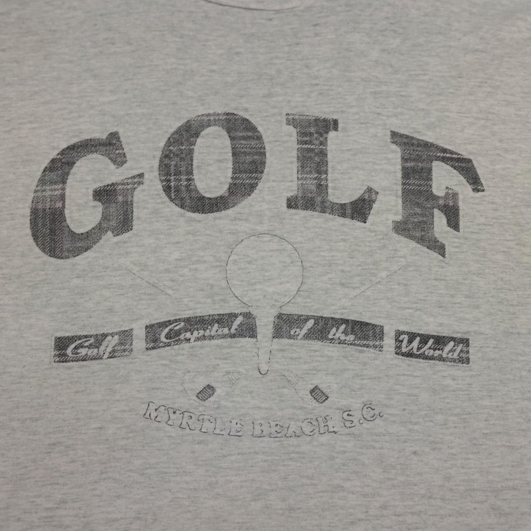 Vintage VINTAGE Nike Golf Shirt Mens XL Gray Myrtle Beach SC Capital World Tee 90s USA Made Size US XL / EU 56 / 4 - 3 Thumbnail