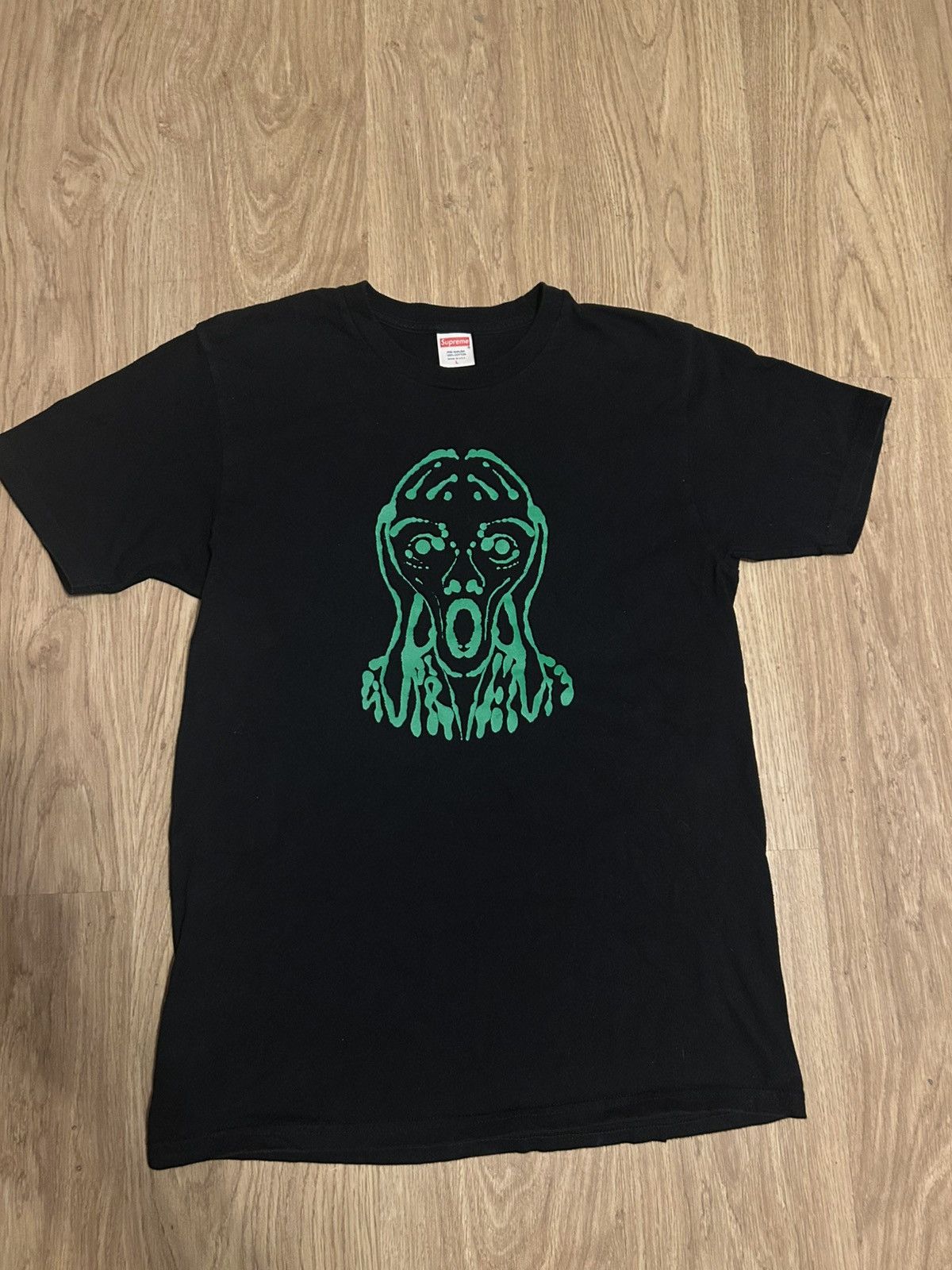 Supreme SUPREME Men’s Black and Green T-shirt Size US L / EU 52-54 / 3 - 1 Thumbnail