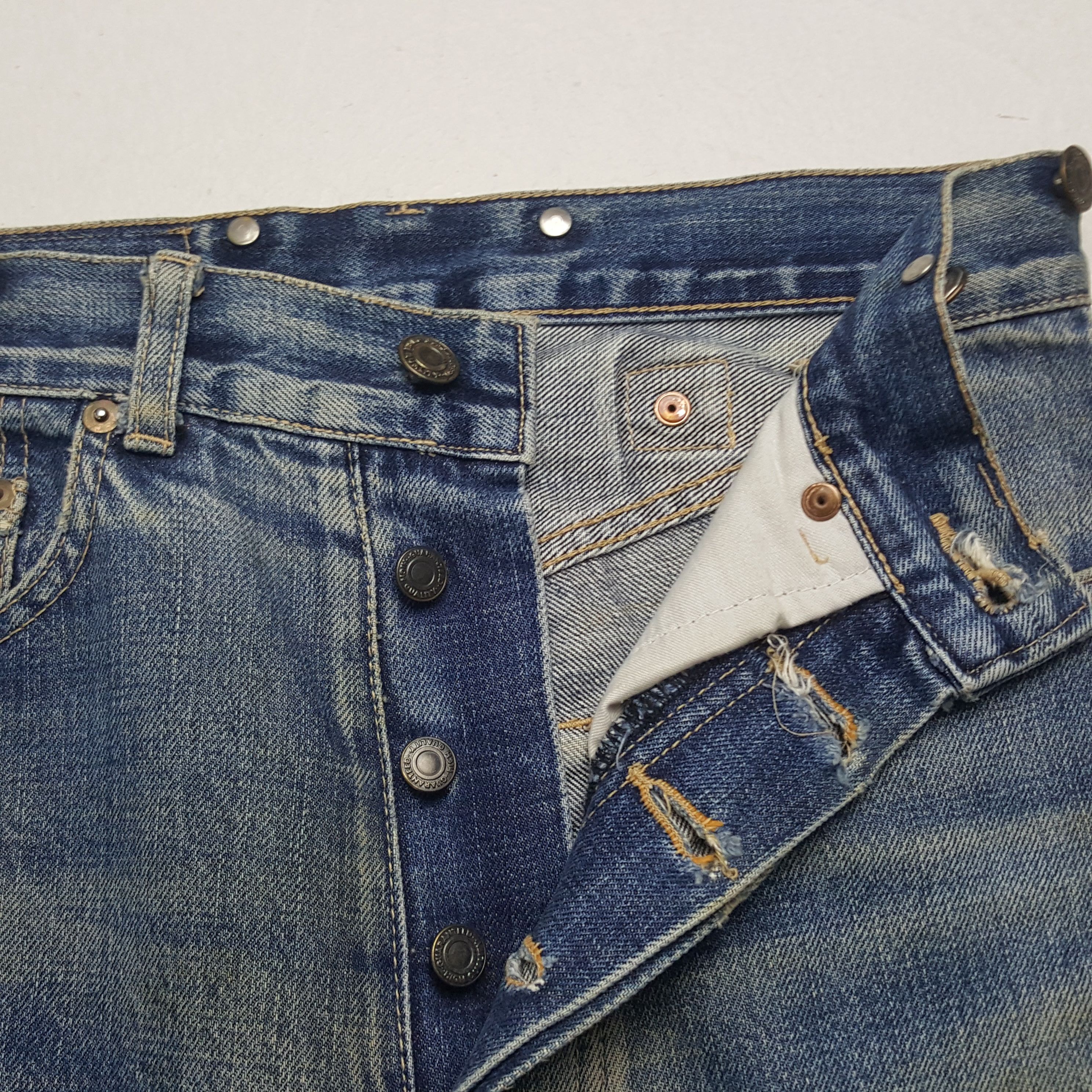 Japanese Brand × Vintage Vintage Evisu Japan Selvedge Daicock Custom Art Denim Jeans Size US 26 / EU 42 - 7 Thumbnail