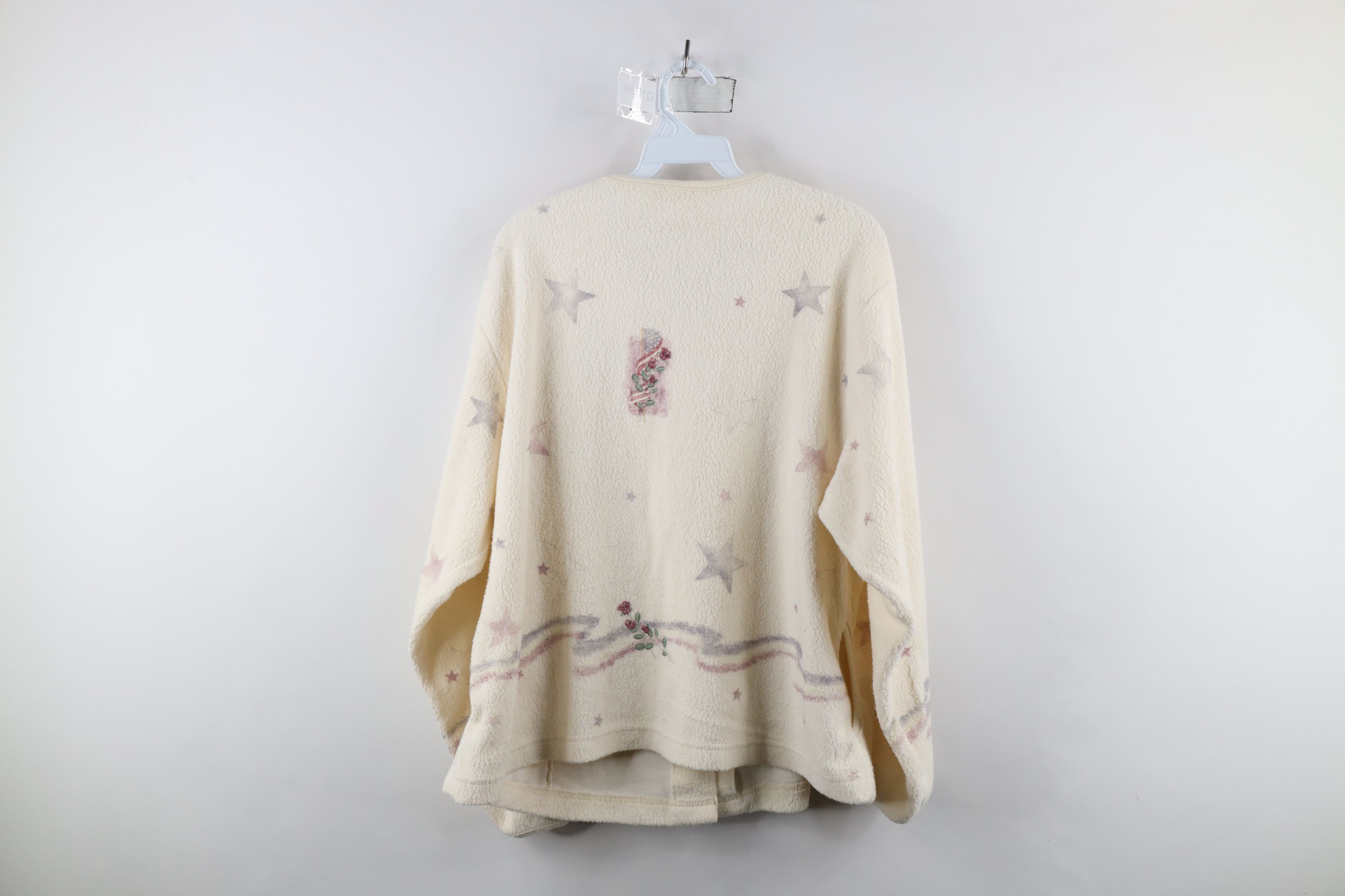 Vintage Vintage 90s USA Flag All Over Print Cardigan Sweater USA Size L / US 10 / IT 46 - 15 Thumbnail