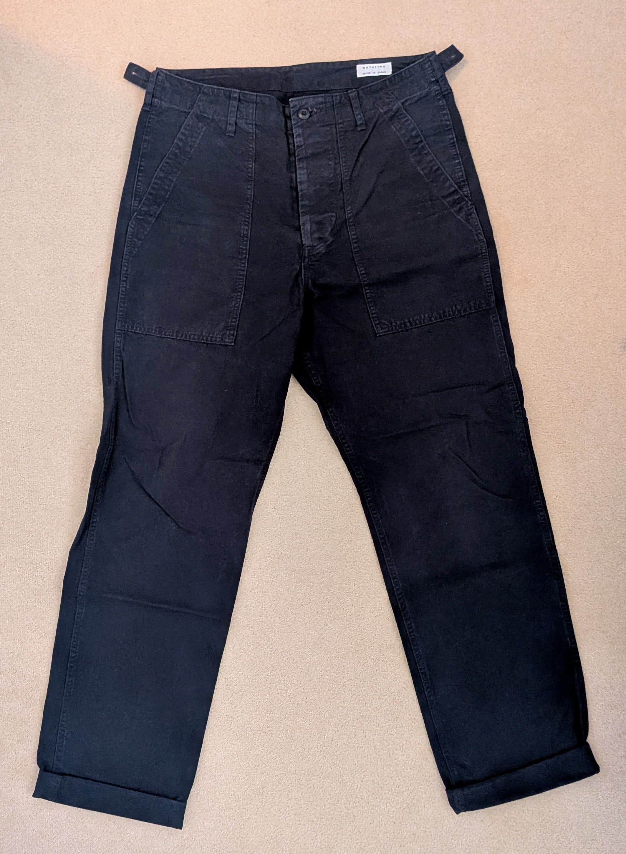 Natalino Japanese Fatigue Pant - Navy Ripstop Size US 32 / EU 48 - 4 Thumbnail