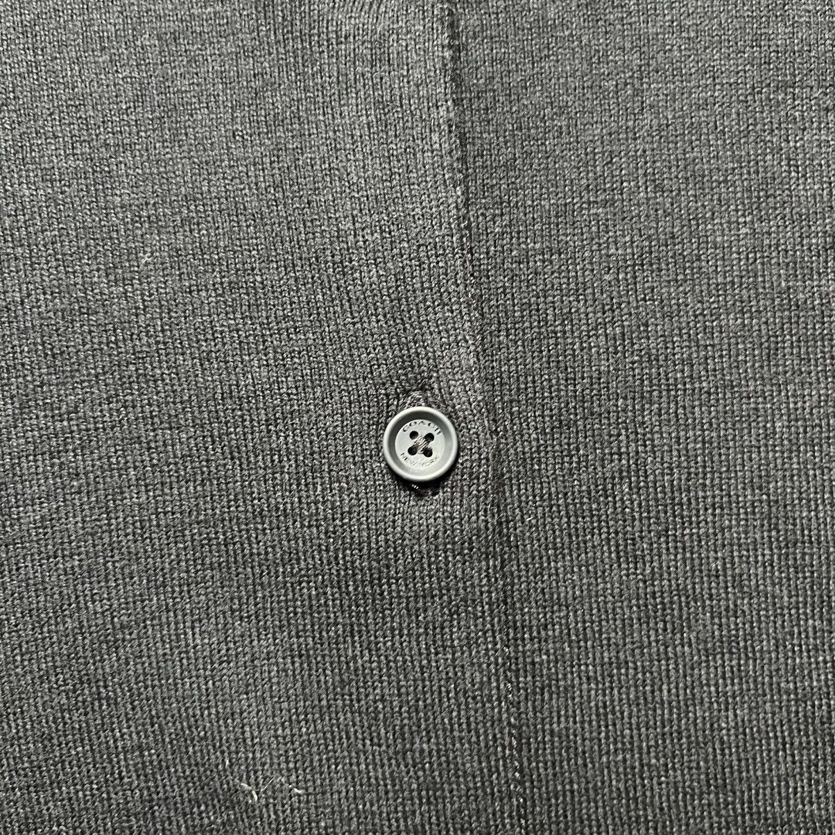 Coach Coach Black Cardigan Sweater Streetwear Luxury Designer Size S / US 4 / IT 40 - 4 Thumbnail
