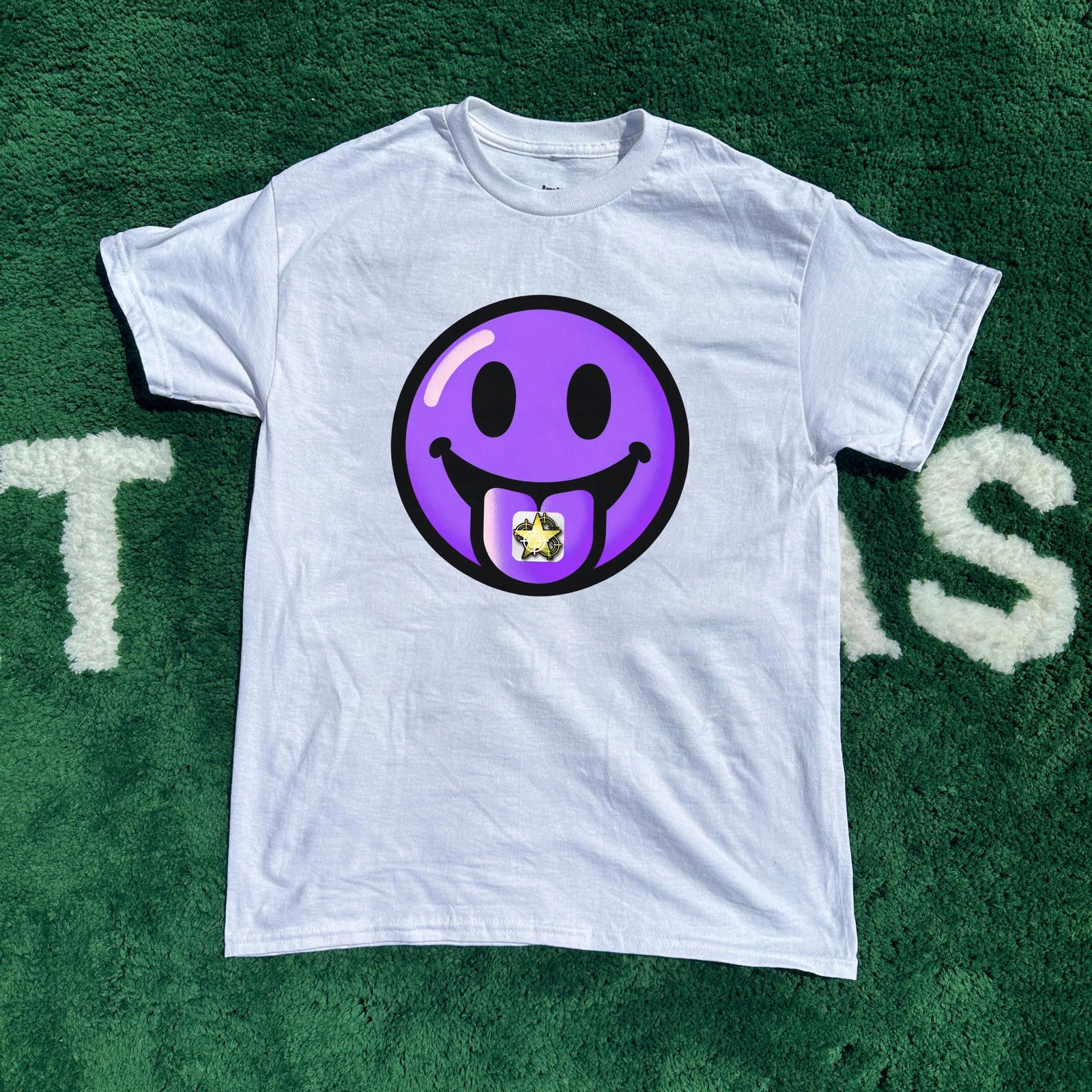 Japanese Brand L$D Tee White Purple Size US M / EU 48-50 / 2 - 1 Thumbnail