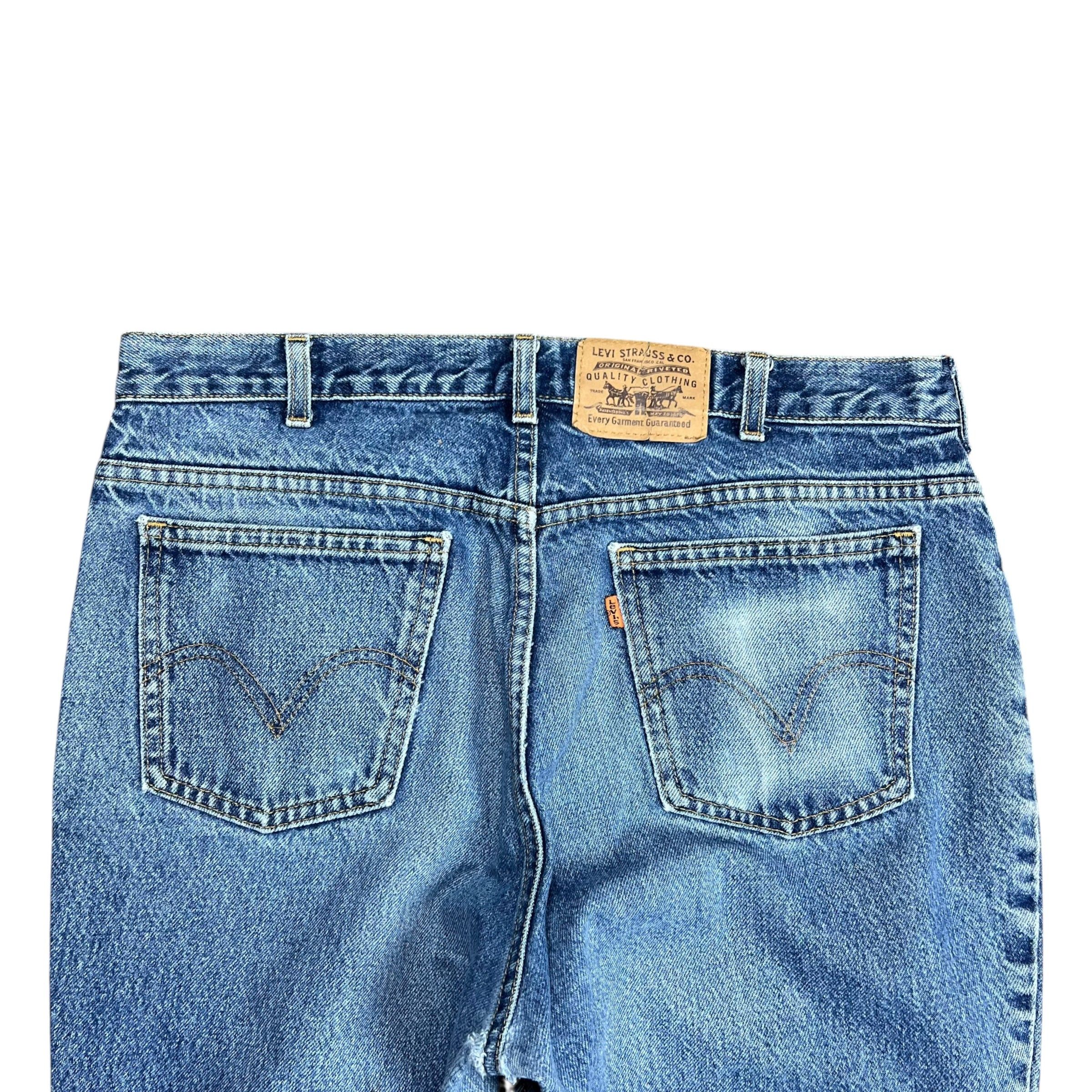 Levi's Vintage Clothing Levi's Faded Orange Tab Blue Jeans - 34" Size US 34 / EU 50 - 6 Thumbnail