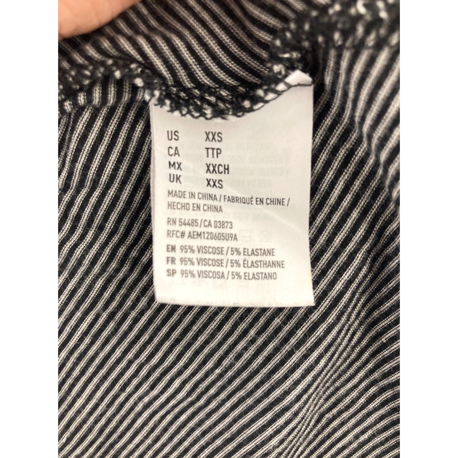 American Eagle Outfitters A american eagle outfitters dress womens XXS black & white striped open back Size XXS / US 00 / IT 34 - 3 Thumbnail