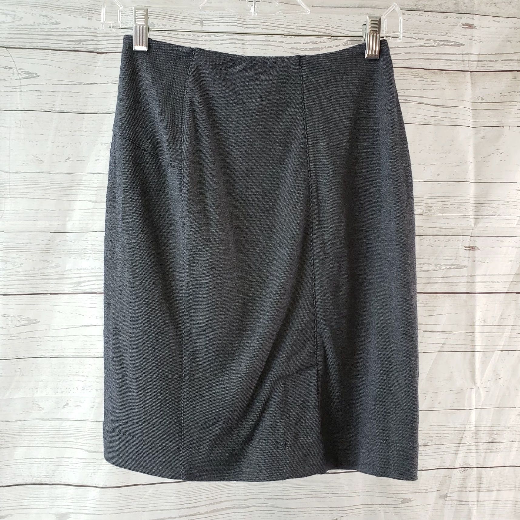 Vintage Lysse Stitch Fix Womens Loran Pencil Skirt Sz XSP Navy Blue Pull On Viscose Size 26" / US 2 / IT 38 - 2 Thumbnail