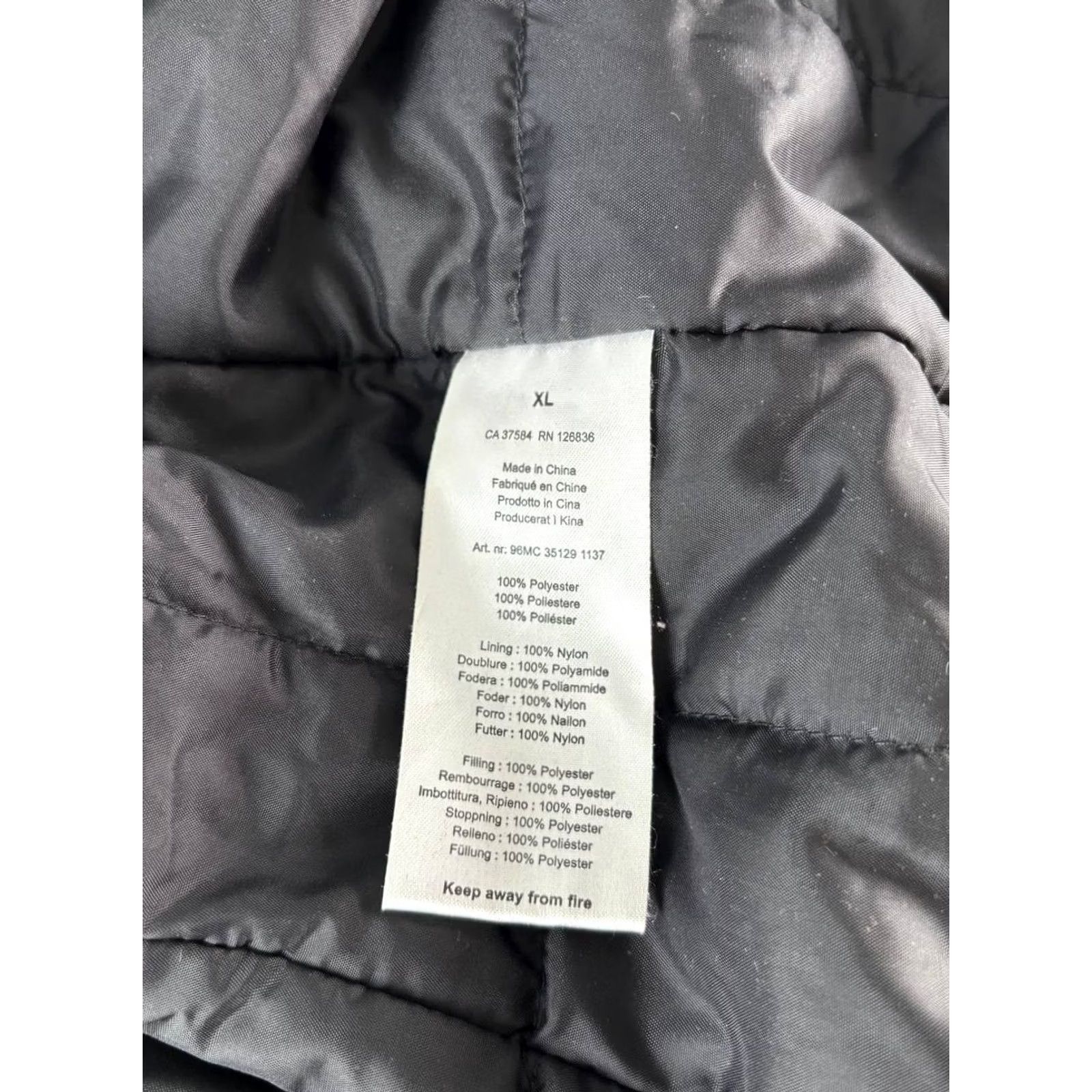 J.Lindeberg J.Lindeberg Trench Jacket Mens XL Black Polyester Full Zip Long Sleeve Regular Fit Size US XL / EU 56 / 4 - 5 Thumbnail