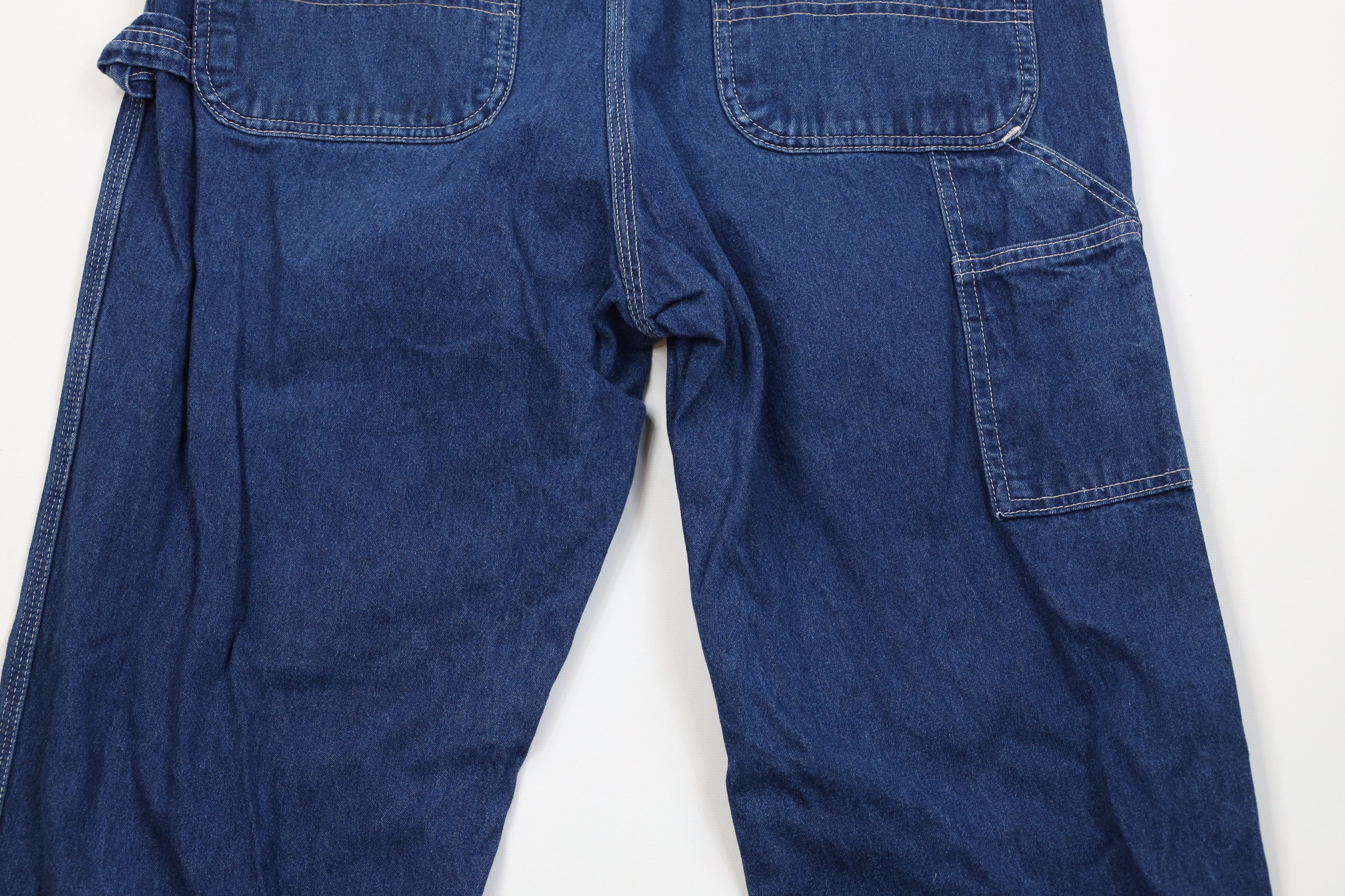Carhartt Vintage 90s Carhartt Wide Leg Dungaree Denim Jeans Blue USA Size US 34 / EU 50 - 13 Thumbnail