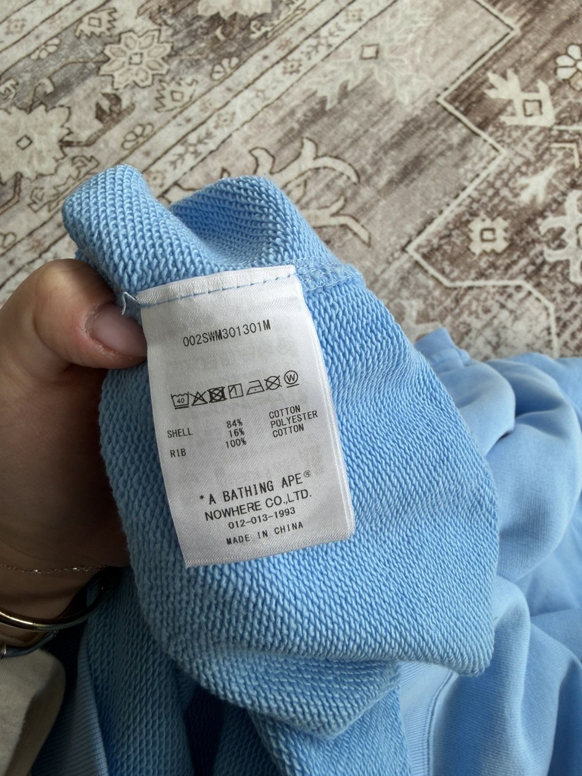 Bape HEAVY WASH BABY MILO RELAXED FIT CREWNECK SWEATSHIRT LARGE Size US L / EU 52-54 / 3 - 6 Thumbnail