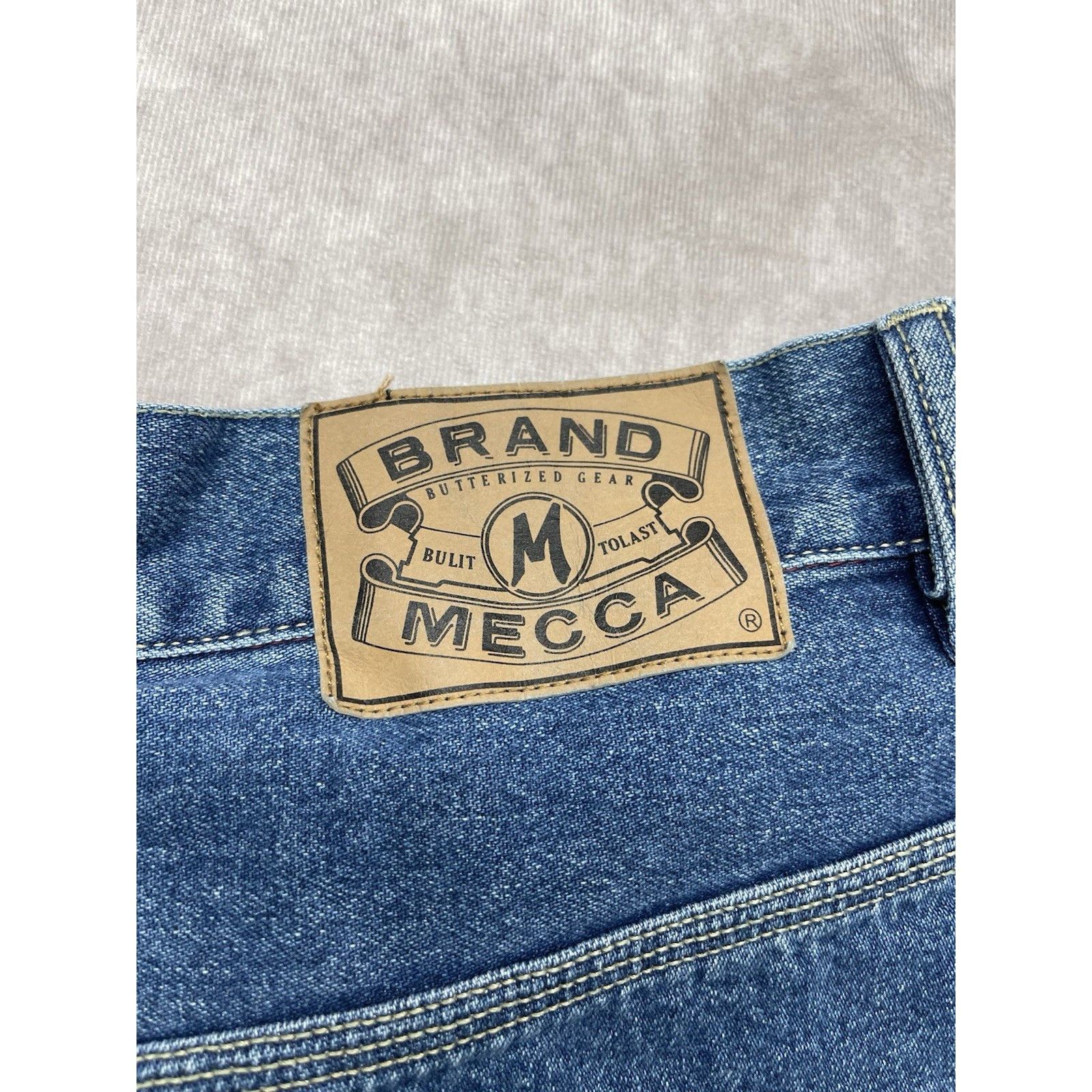 Mecca VTG Mecca USA Denim Shorts Jorts 42 Y2K 90s Baggy Carpenter Size US 42 / EU 58 - 6 Thumbnail