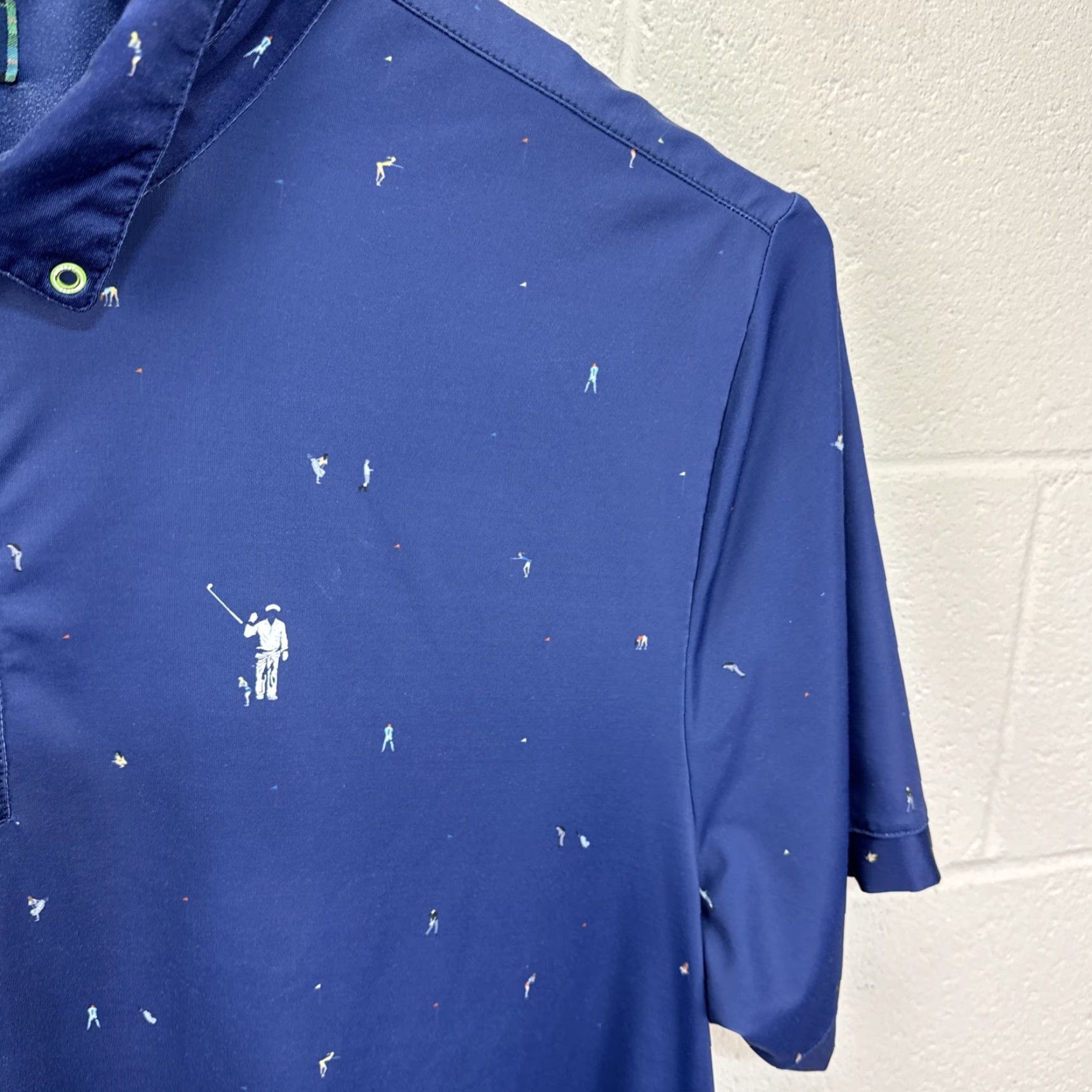 Vintage William Murray Golf Polo Shirt Mens 2XL Blue Solid Short Sleeve Polo Shirt Mens Regular Fit Summer Spring Fall 2XL Mens Women? Size US XXL / EU 58 / 5 - 5 Thumbnail