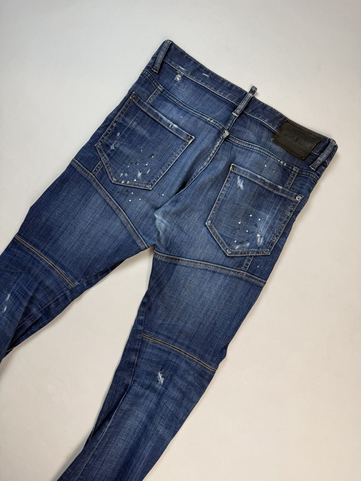 Dsquared2 Dsquared2 Men’s Distressed Denim Tidy Biker Jeans Size 48 Size US 32 / EU 48 - 20 Thumbnail