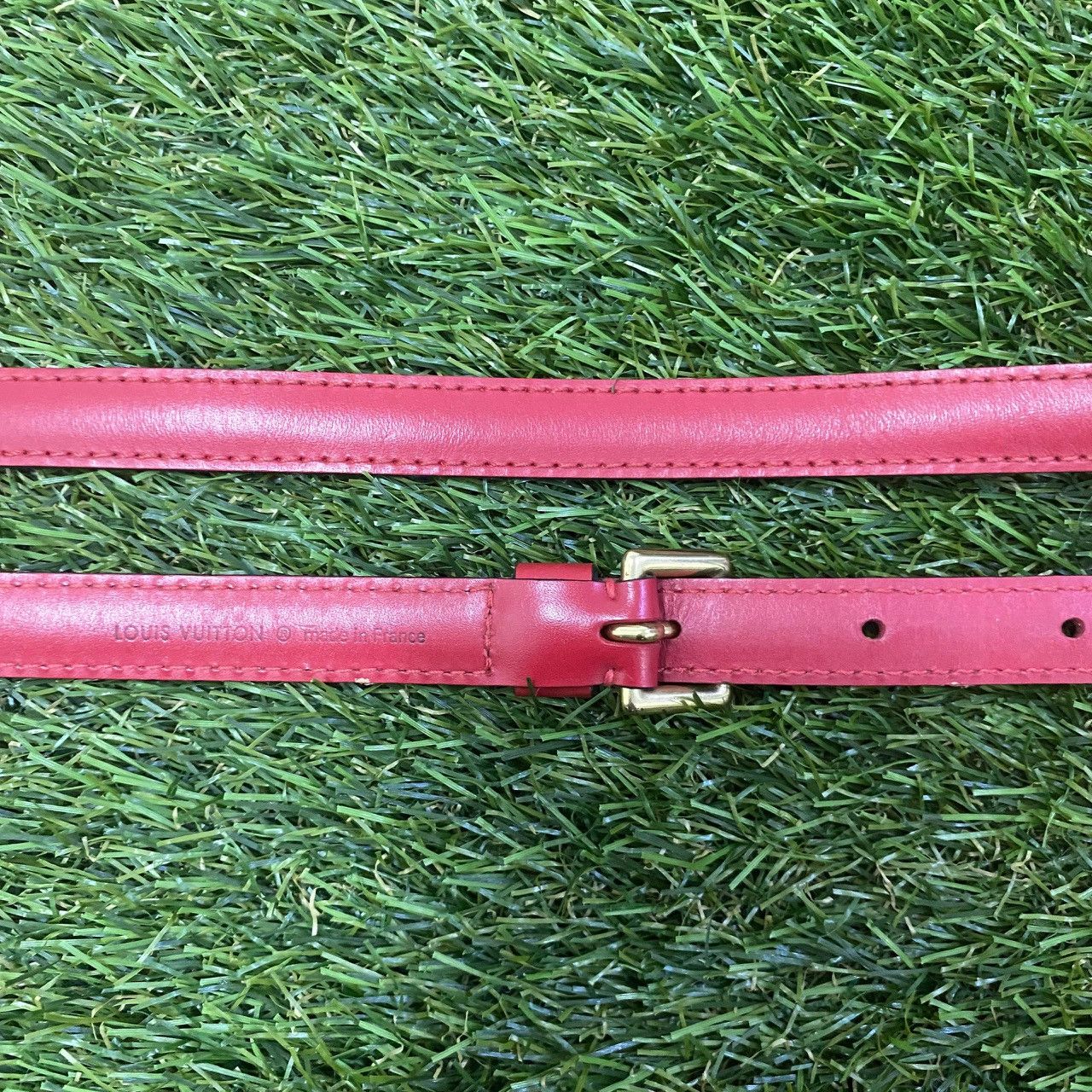 Louis Vuitton Louis Vuitton Red Adjustable Shoulder Strap 6LKO126K – Y2K Size ONE SIZE - 14 Thumbnail