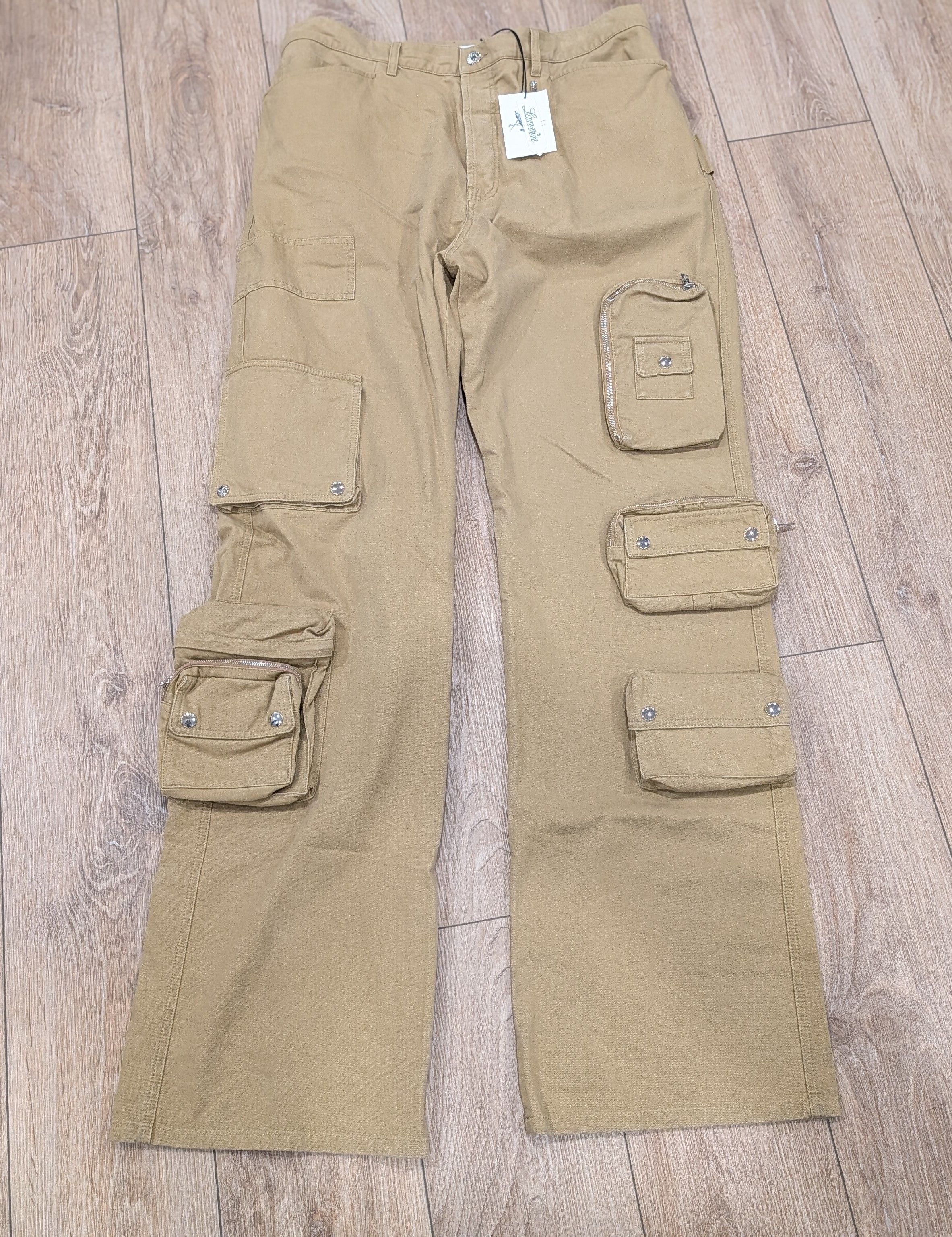 Lanvin Lanvin x Future Utility Pocket Cotton Pants Sand 52 US 36 Size US 36 / EU 52 - 1 Thumbnail