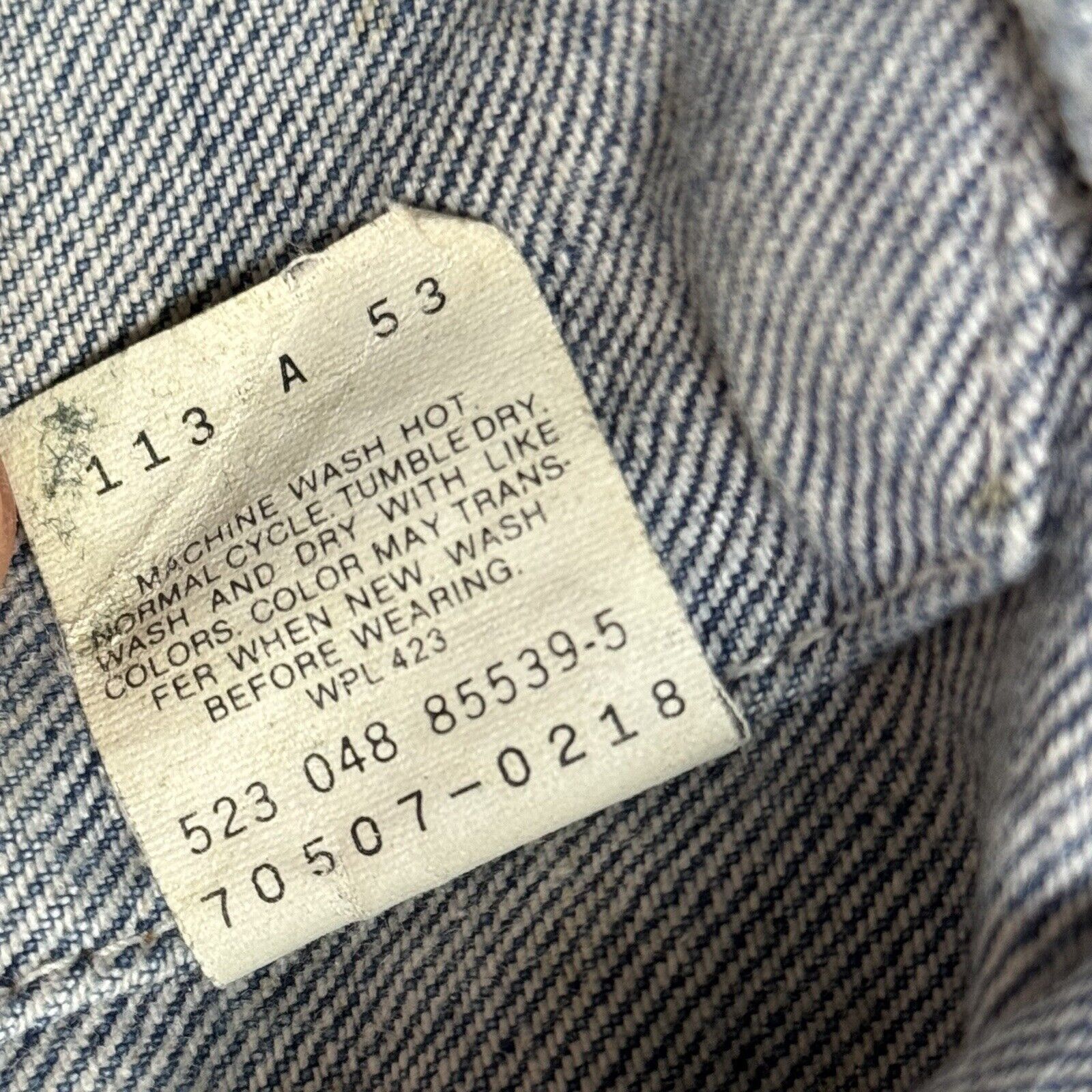 Levi's × Vintage Vintage Levis Trucker Denim Jacket Mens Large L Harley David Size US L / EU 52-54 / 3 - 8 Thumbnail