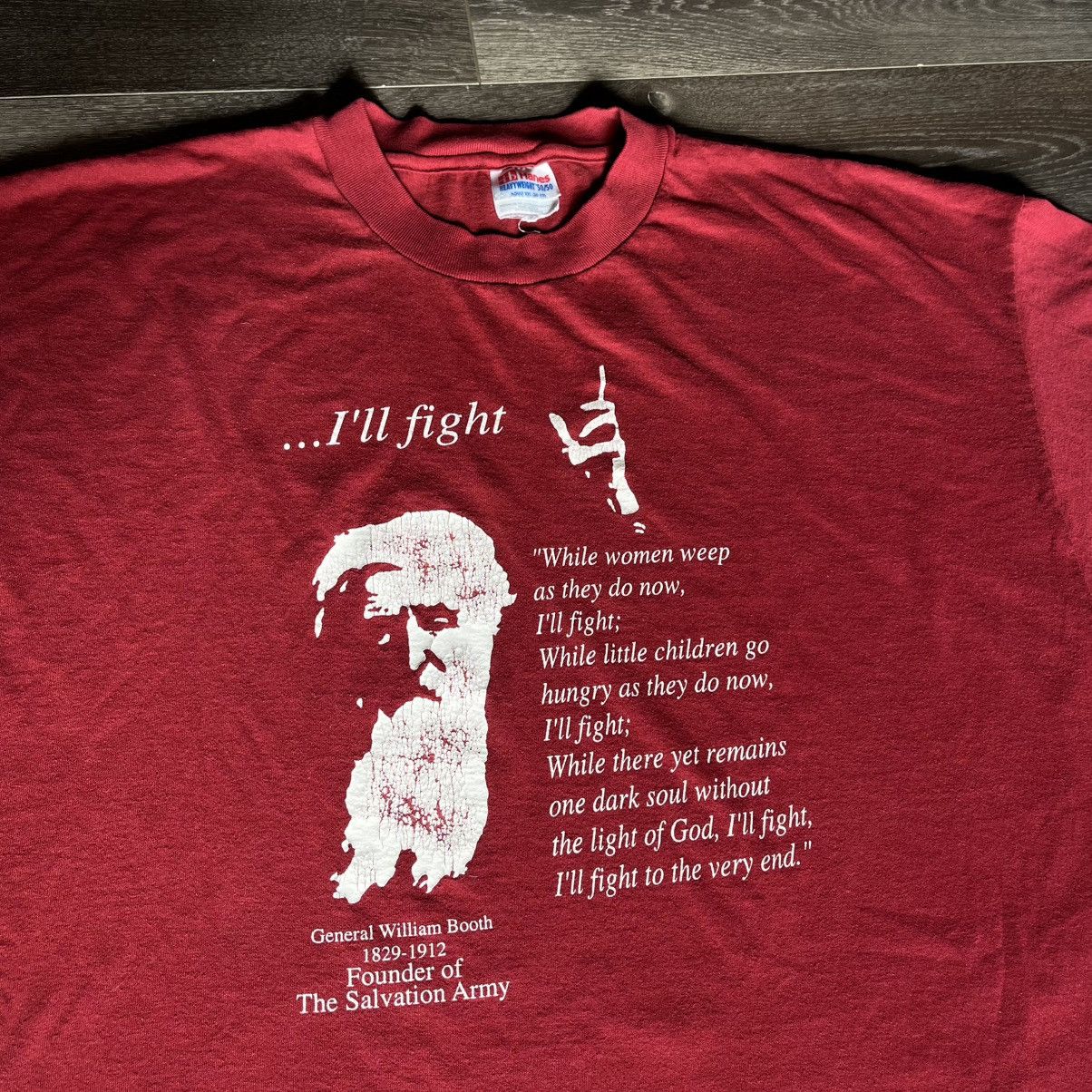 Vintage Vintage 1990s William Booth Salvation Army Christian T Shirt Size US XXL / EU 58 / 5 - 1 Thumbnail