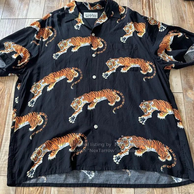 Wacko Maria WACKO MARIA Tiger Print Short Sleeve Shirt Size US XL / EU 56 / 4 - 4 Thumbnail