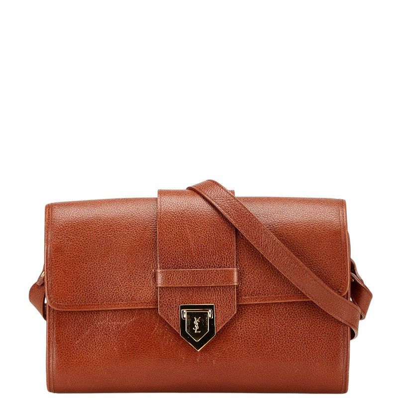 Yves Saint Laurent Yves Saint Laurent Saint Laurent Leather Shoulder Bag Leather Shoulder Bag Size ONE SIZE - 1 Thumbnail