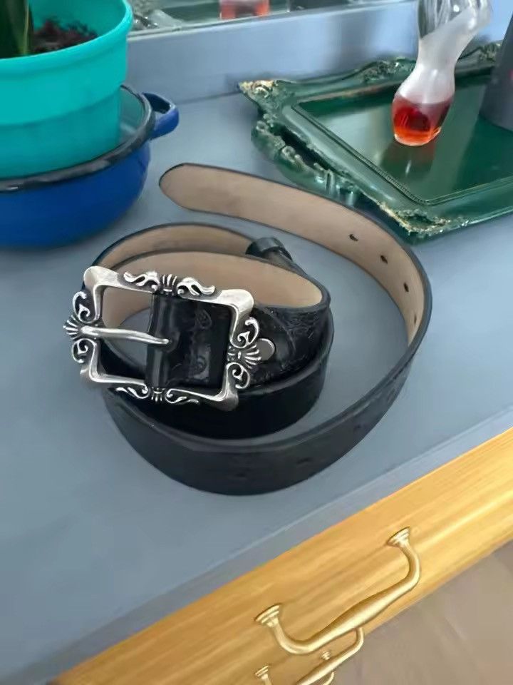 Cowboy Equipment 100 cm vintage style western floral design belt Size ONE SIZE - 1 Thumbnail