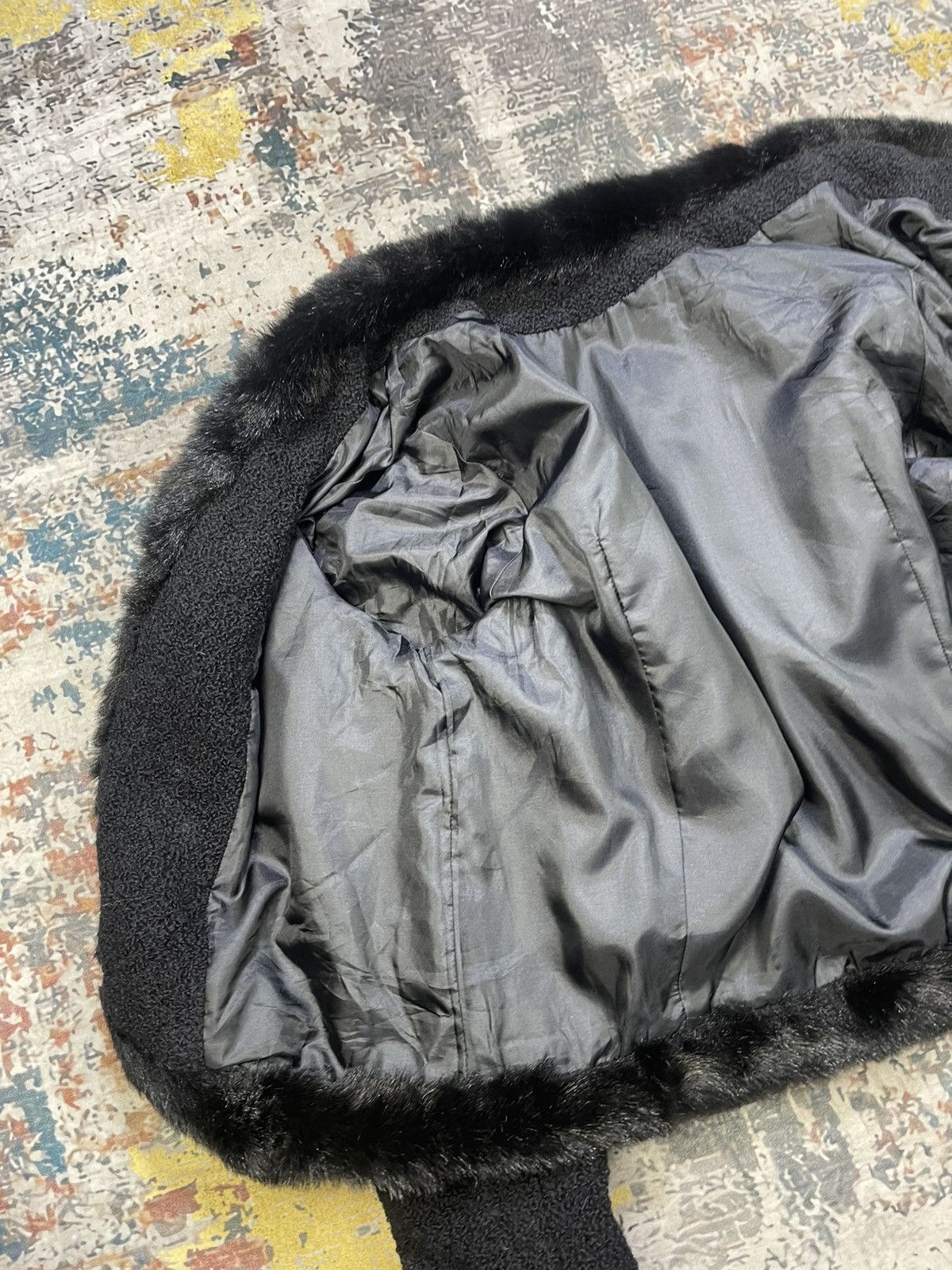 Japanese Brand Boucle Plush Fur Trim Scattered Pom-Poms Jacket Size L / US 10 / IT 46 - 8 Thumbnail