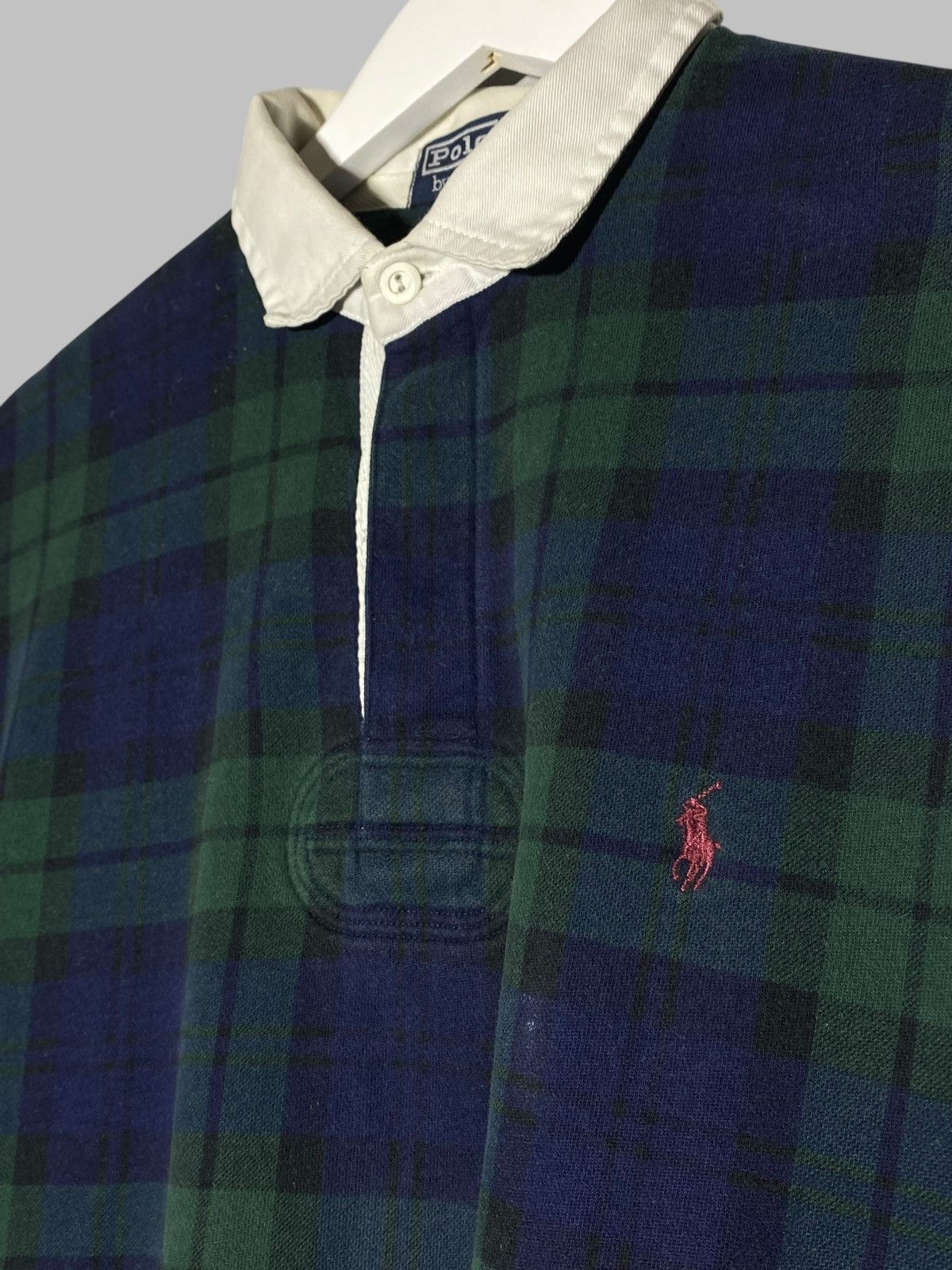 Polo Ralph Lauren 🔥 RALPH LAUREN TARTAN RUGBY POLO Y2K VINTAGE PREPPY VIBES Size US M / EU 48-50 / 2 - 3 Thumbnail