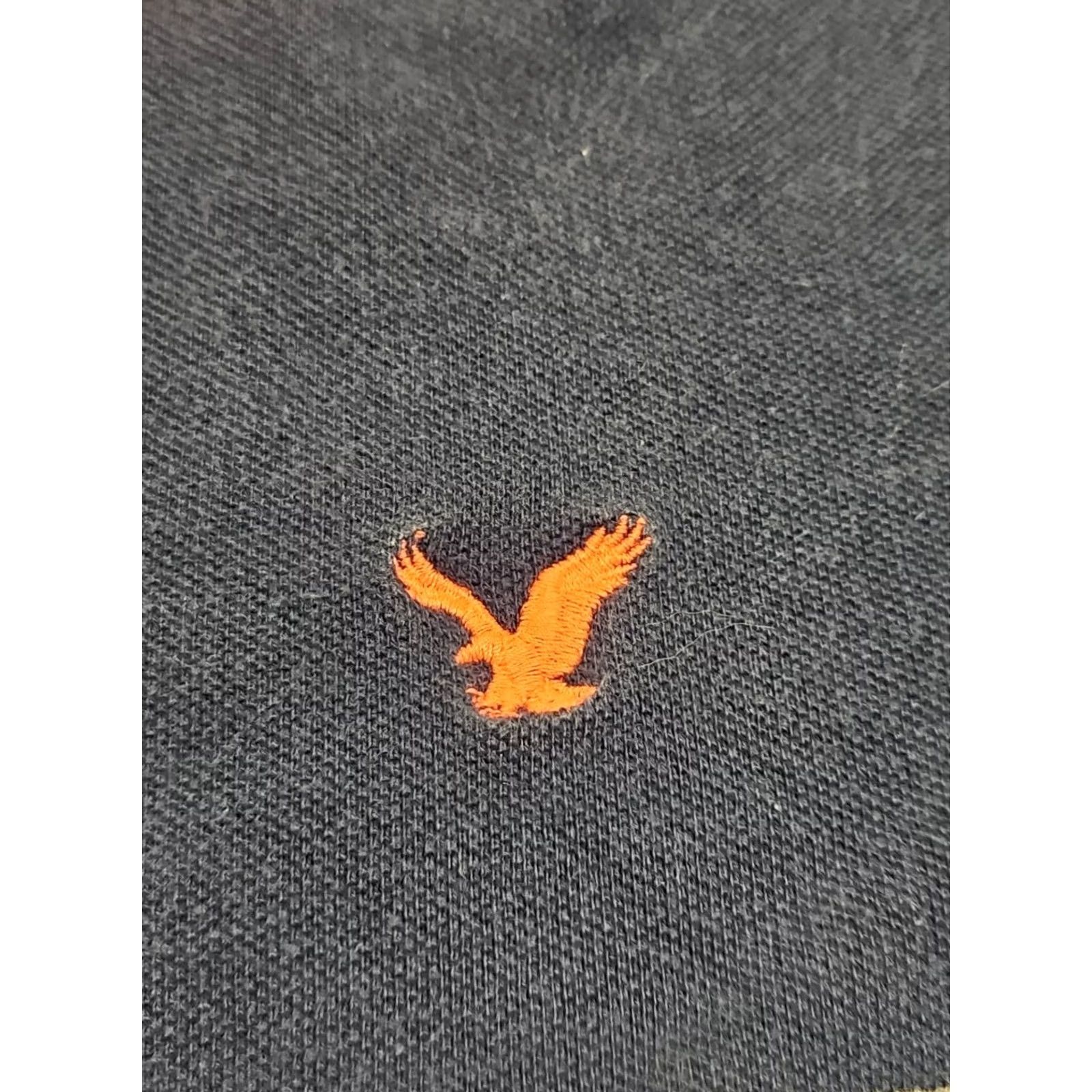 American Eagle Outfitters American Eagle Polo Shirt Mens M Navy Orange Stripe Classic Fit Cotton Preppy Size US M / EU 48-50 / 2 - 4 Thumbnail