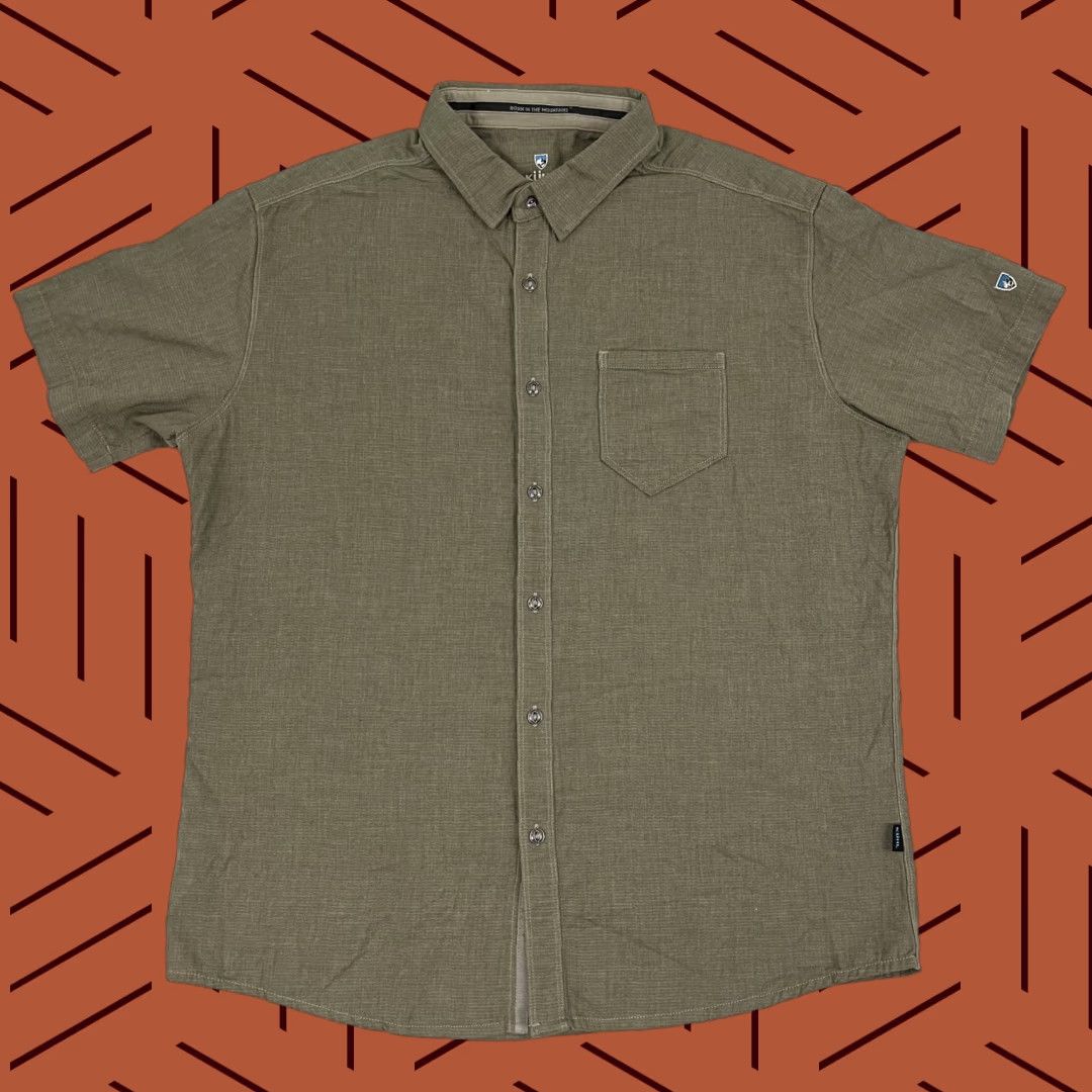 X-LARGE Kuhl Berlin Shirt Mens XL X-Large Green Hiking Casual Gorpcore Button Down Size US XL / EU 56 / 4 - 1 Thumbnail