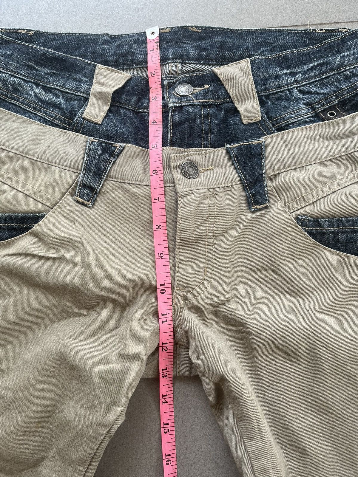 PPFM PPFM DOUBLE LAYER HYBRID DENIM SEDITIONARIES JAPANESE PUNK Size US 29 - 19 Thumbnail