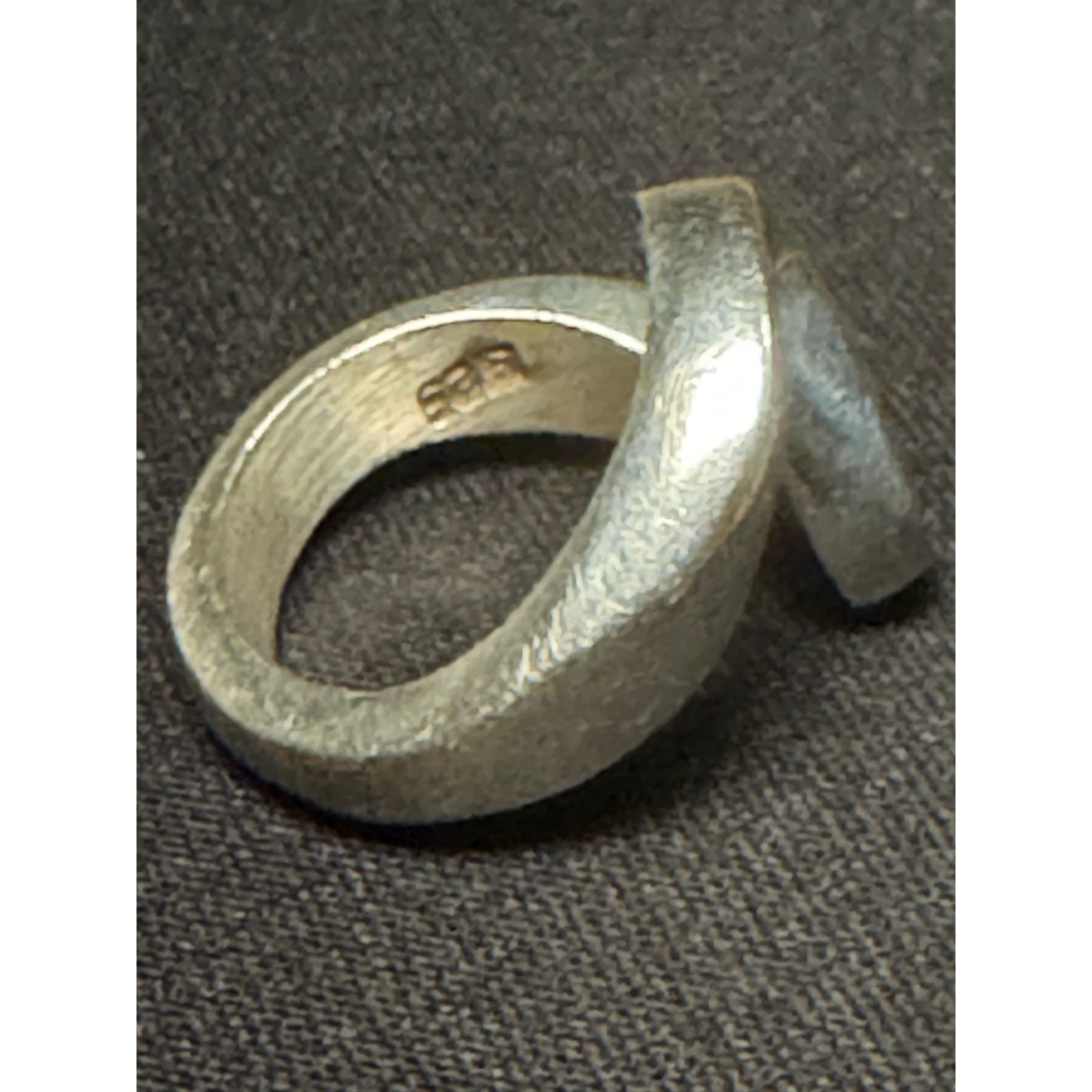Other 925 Silver Mexico Modernist Sculptured Wave Ring 7g Size 6.5 Size ONE SIZE - 5 Thumbnail