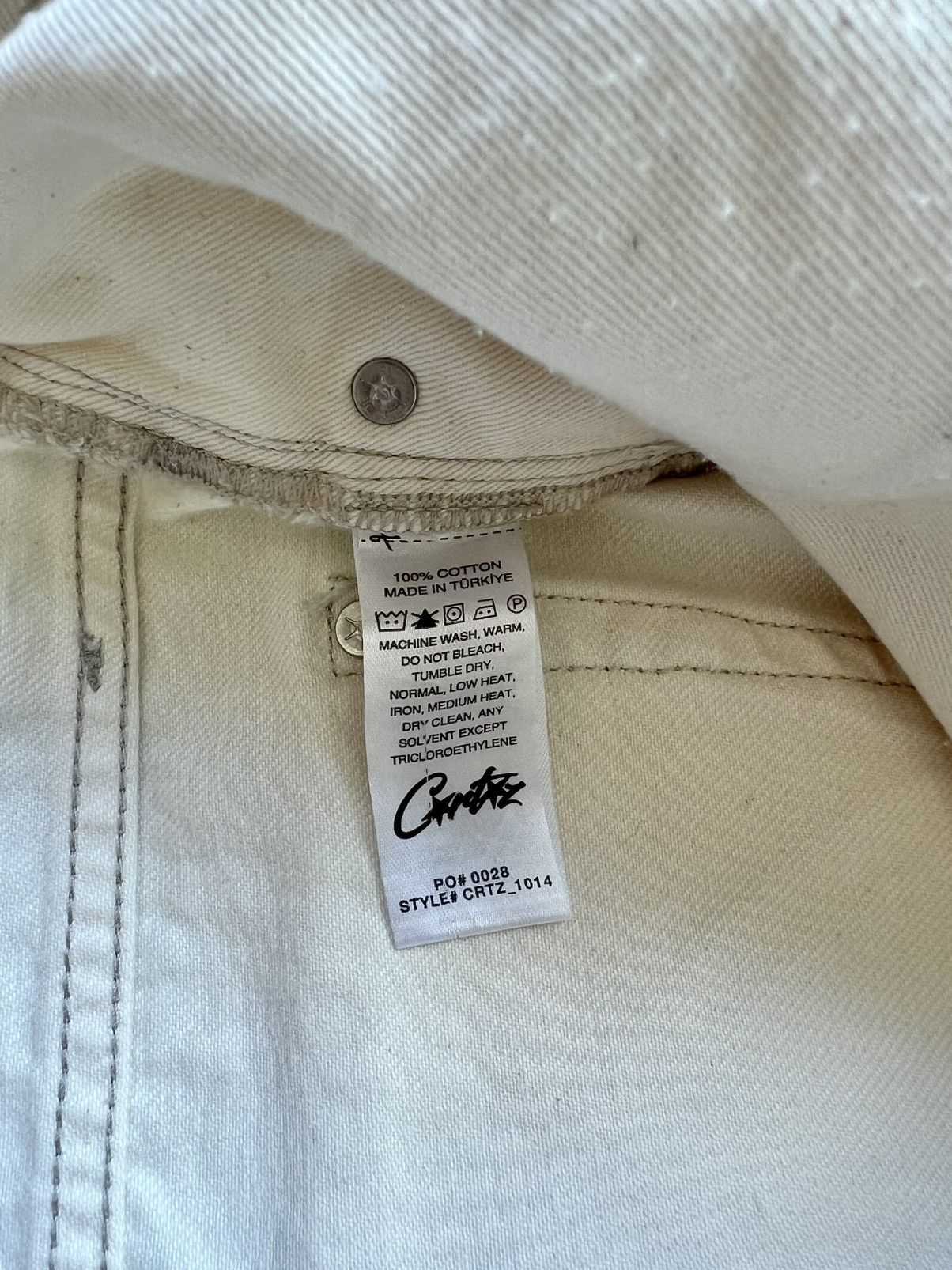 Corteiz Corteiz C-Star Denim Jeans “White” Large Size US 34 / EU 50 - 9 Thumbnail