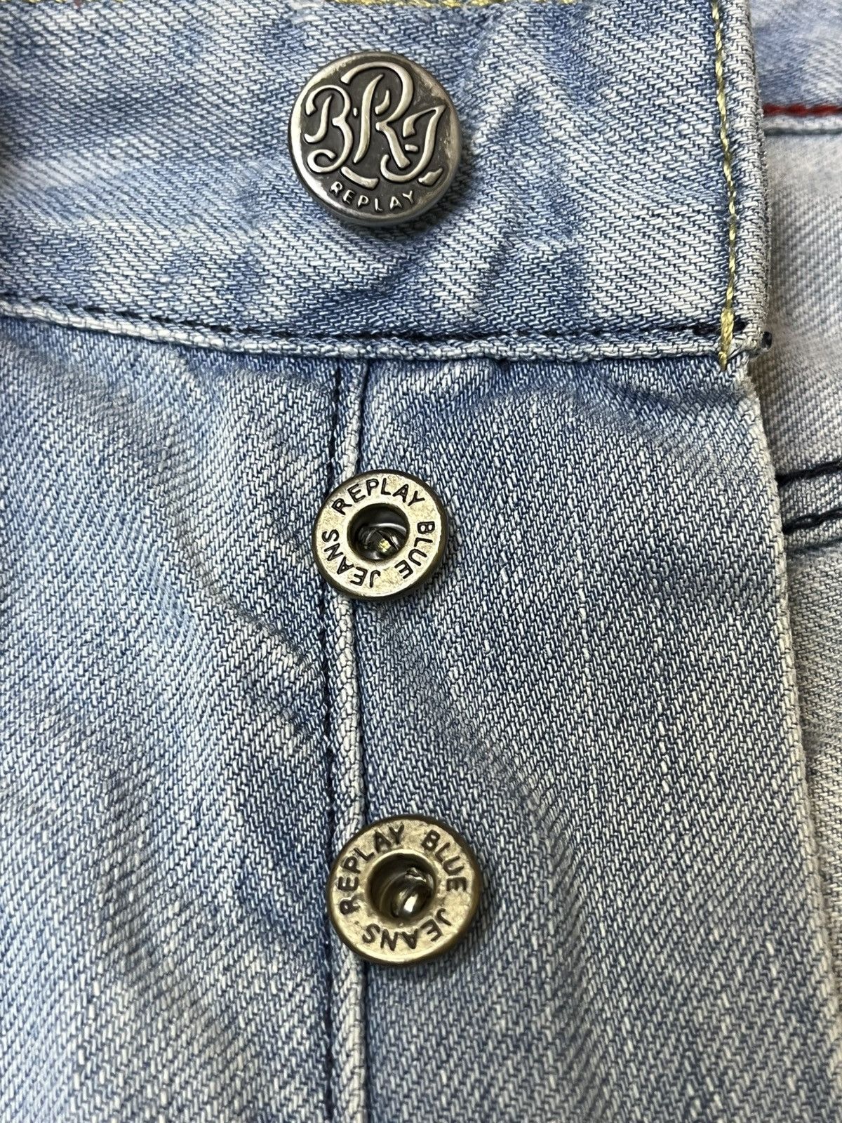 Replay SICK🔥REPLAY ASOLO ITALY STRAIGHT CUT BLUE JEANS Size US 35 - 17 Thumbnail