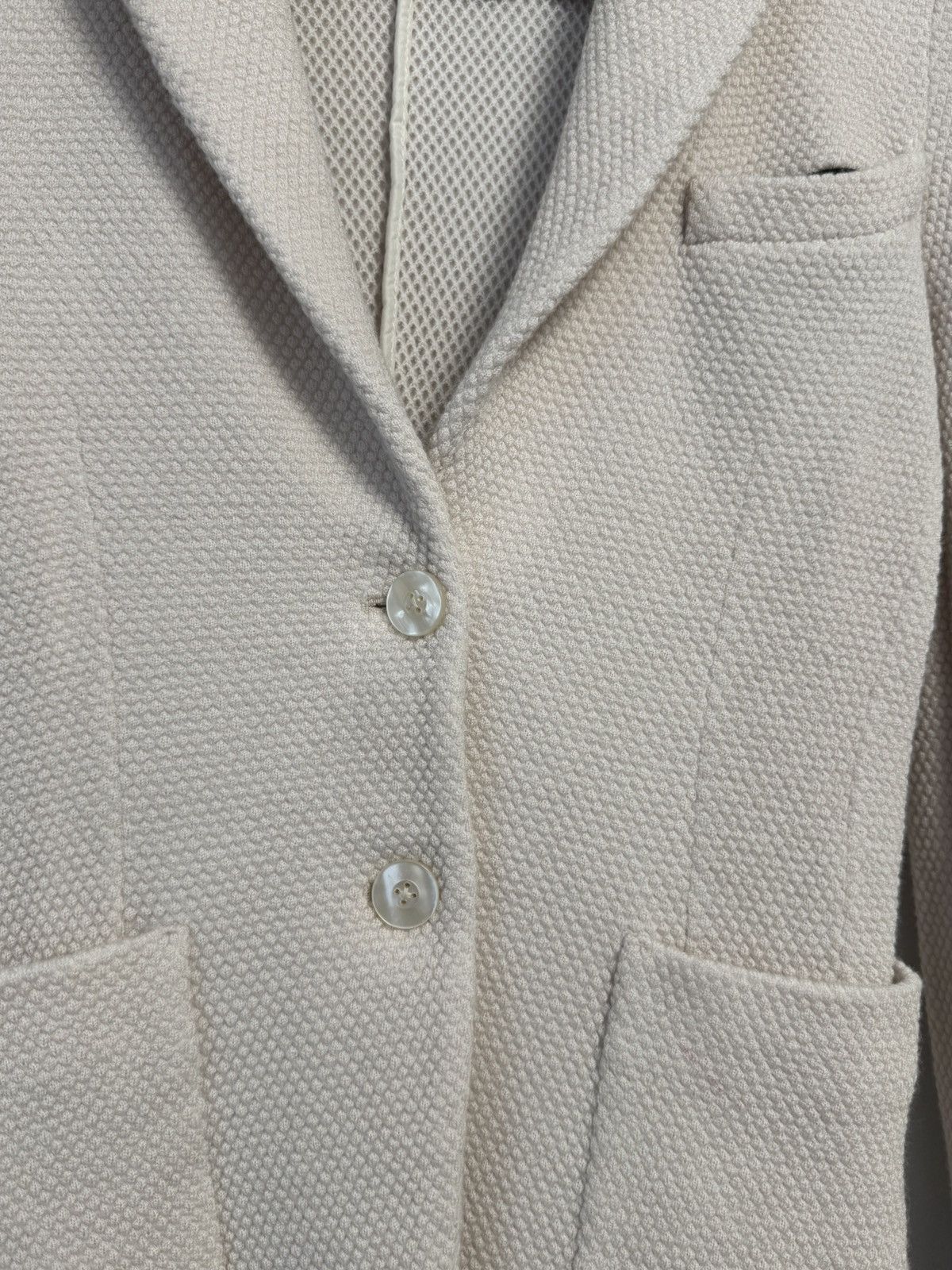 Circolo 1901 Circolo 1901 Women’s Cotton Blazer Jacket Beige Textured Size S / US 4 / IT 40 - 7 Thumbnail