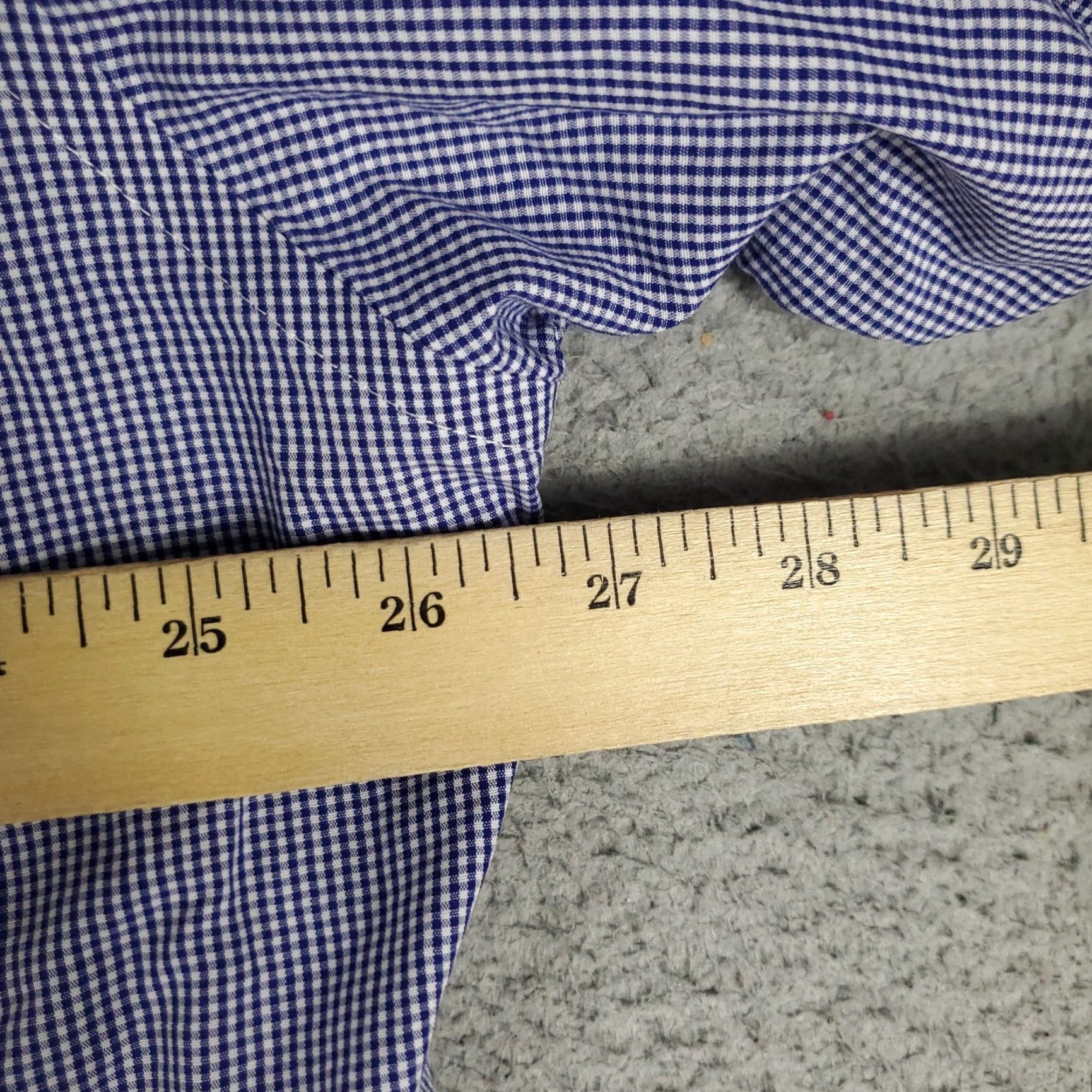 Brooks Brothers Brooks Brothers Dress Shirt Men’s 16.5 Blue Plaid Button-Down Long Sleeve Regular Fit Size 42R - 5 Thumbnail