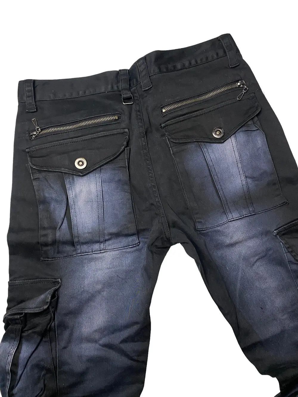 If Six Was Nine 2000's Lowbox Flared Dyed Cargo Pants Size US 30 / EU 46 - 11 Thumbnail
