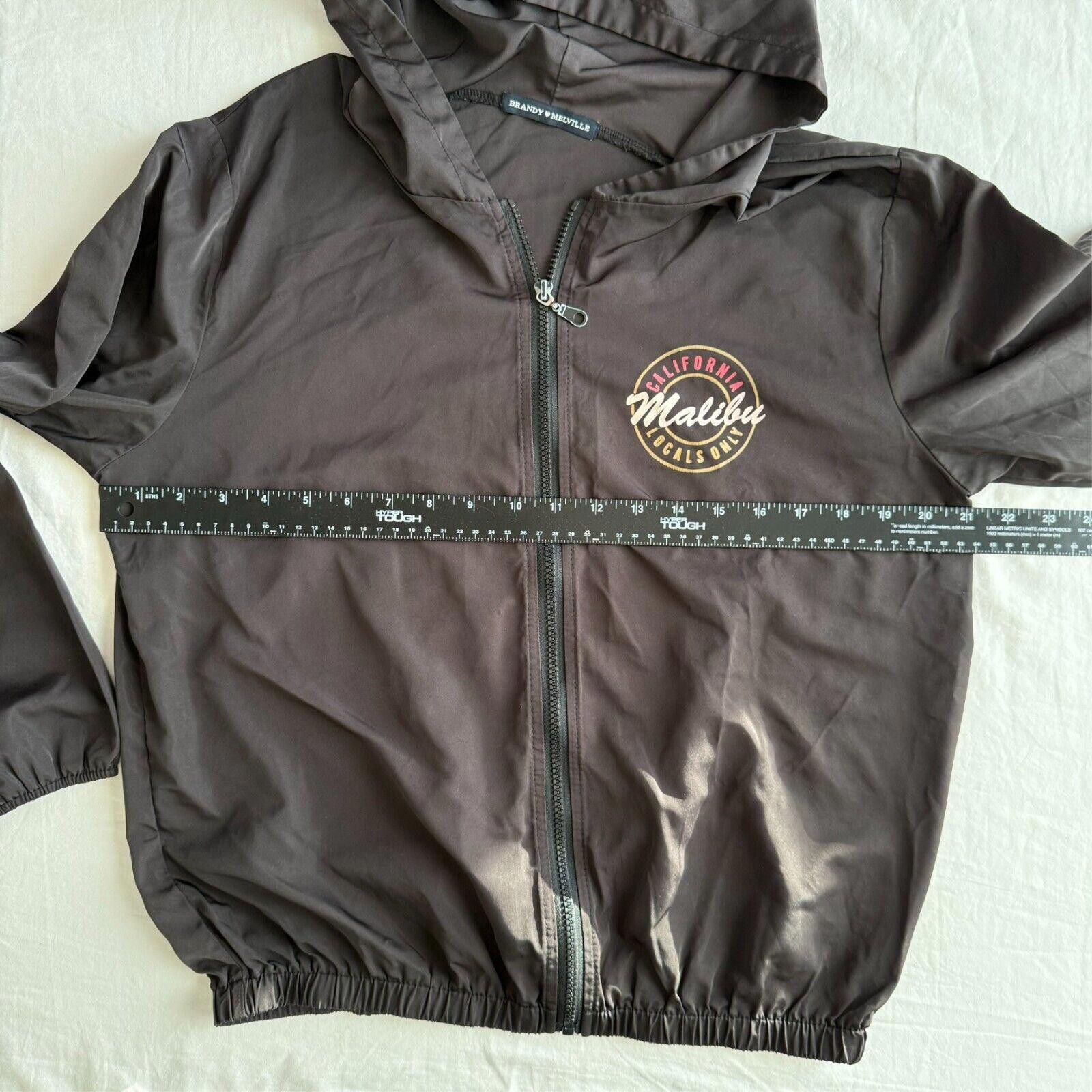 Designer Brandy Melville Malibu CA Locals Only Full Zip Jacket Sz L Size L / US 10 / IT 46 - 4 Thumbnail