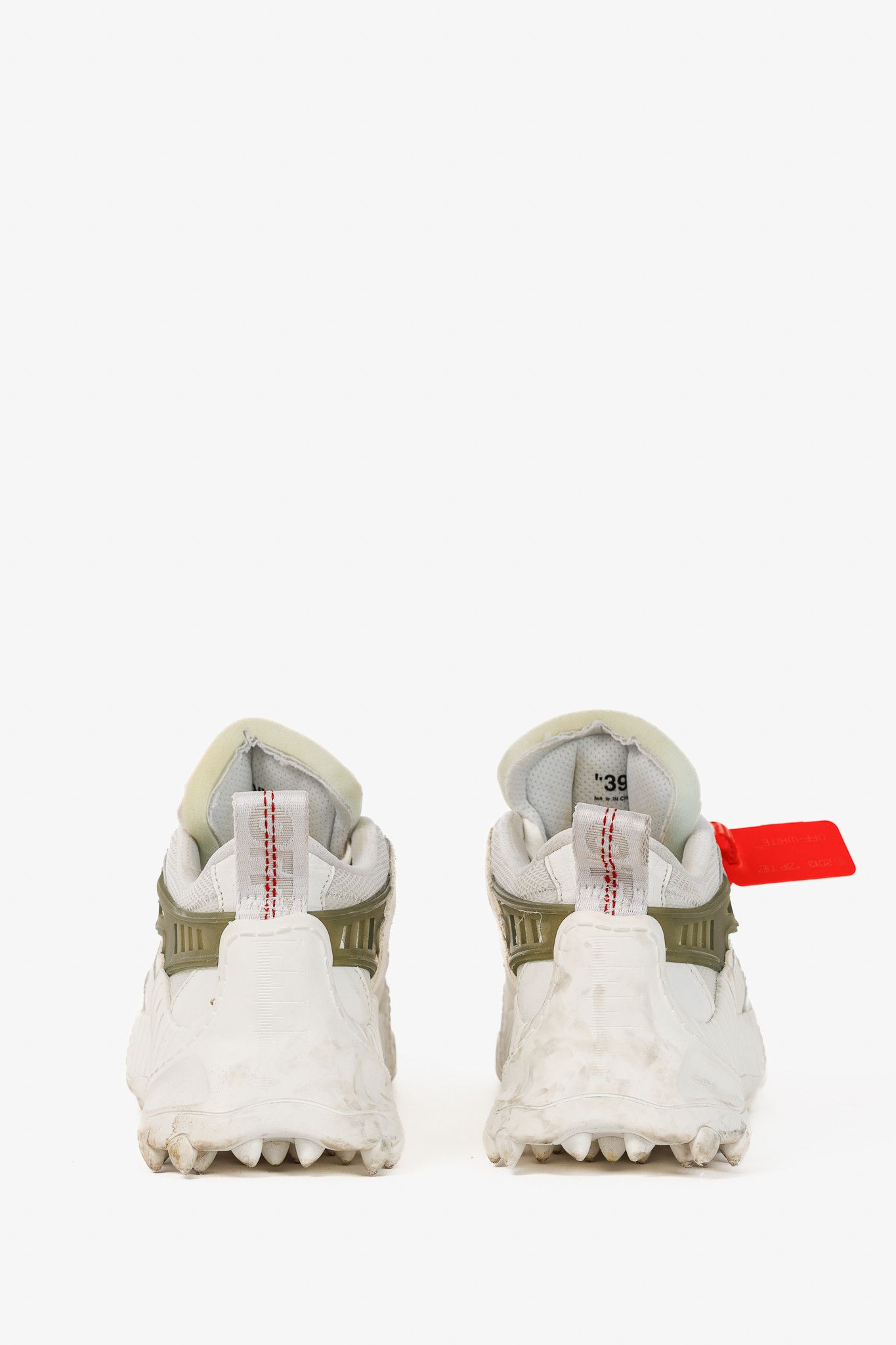 Off-White Off-White Odsy-1000 'White Light Grey' Platform Sneakers Size US 8.5 / IT 38.5 - 3 Thumbnail