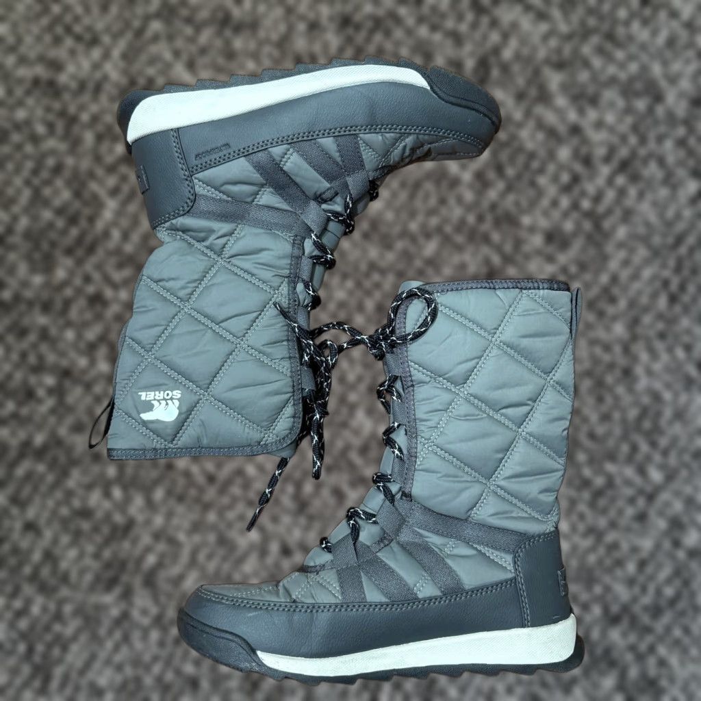 SOREL Sorel Whitney Ii Boots 6.5 Women's Insulated Winter Quarry Grey Quilted Lace Up Size US 8 / IT 38 - 1 Thumbnail