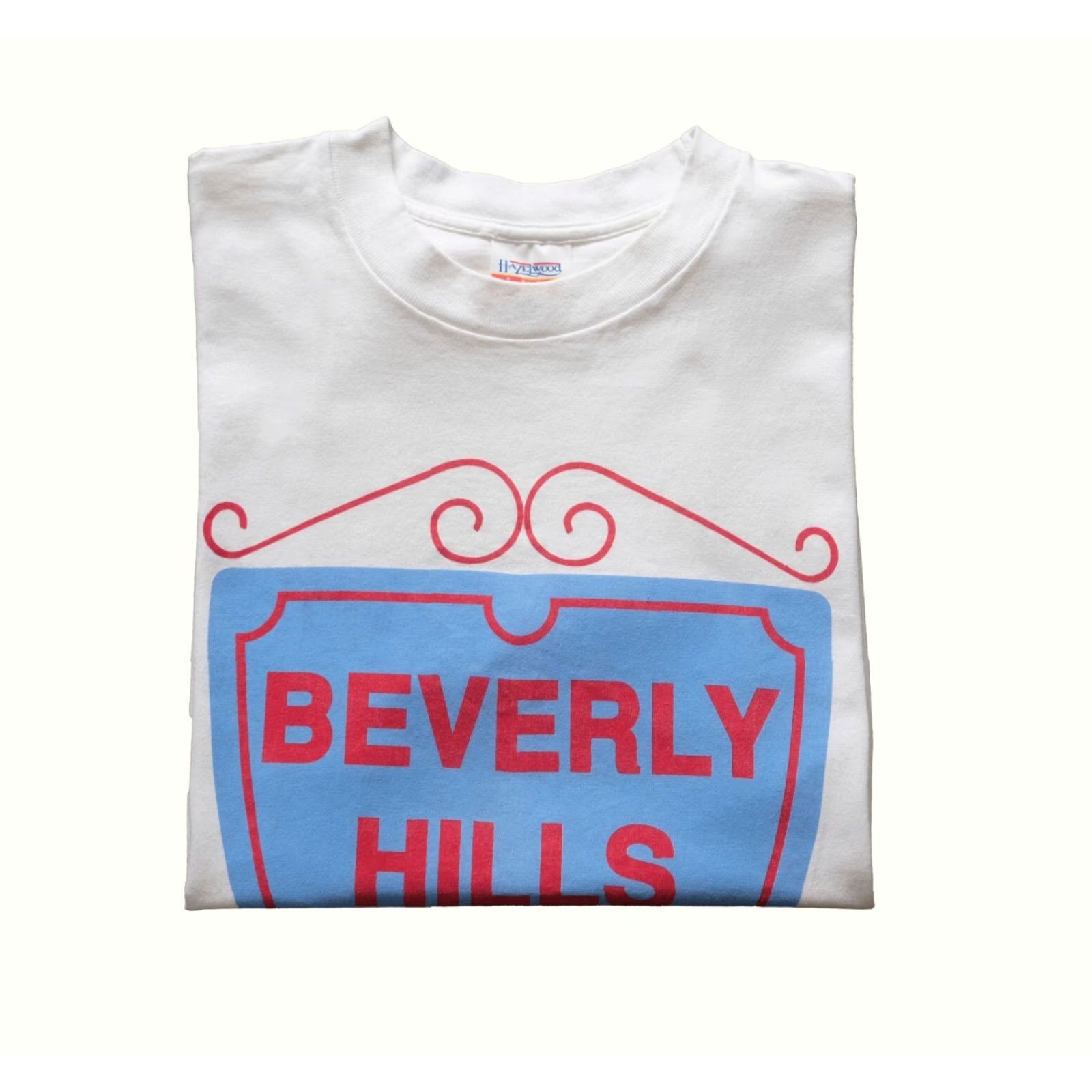 Elwood VINTAGE BEVERLY HILLS DINER ED DEBEVICS HAZELWOOD T SHIRT VTG 70s 80s MADE IN USA MEN SZ M White Cotton Crew Neck Short Sleeve Graphic Print 1970-1979 Size US M / EU 48-50 / 2 - 2 Thumbnail