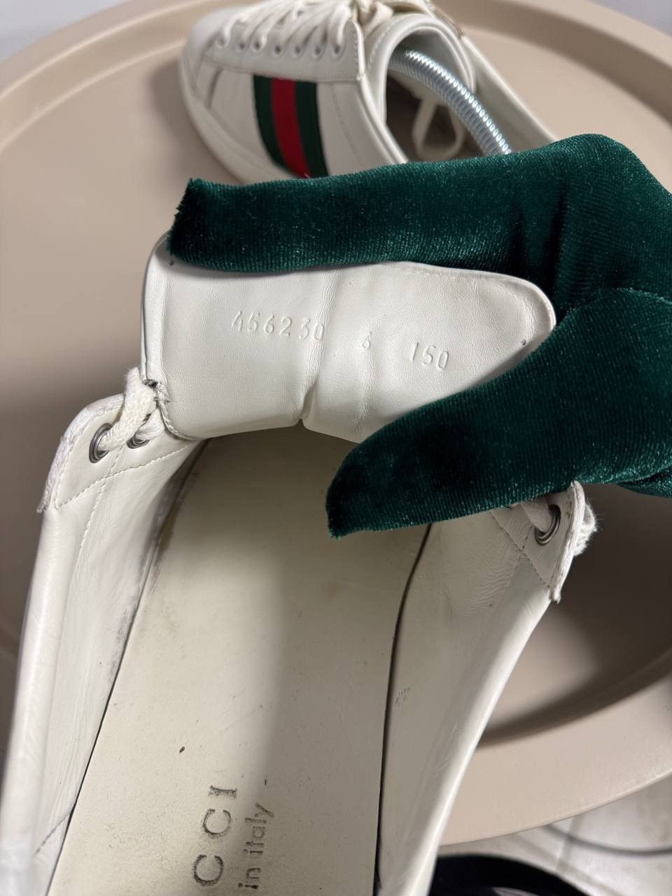 Gucci Gucci Ace Snake Embroidered Web Stripe Sneakers Size US 7 / EU 40 - 5 Thumbnail