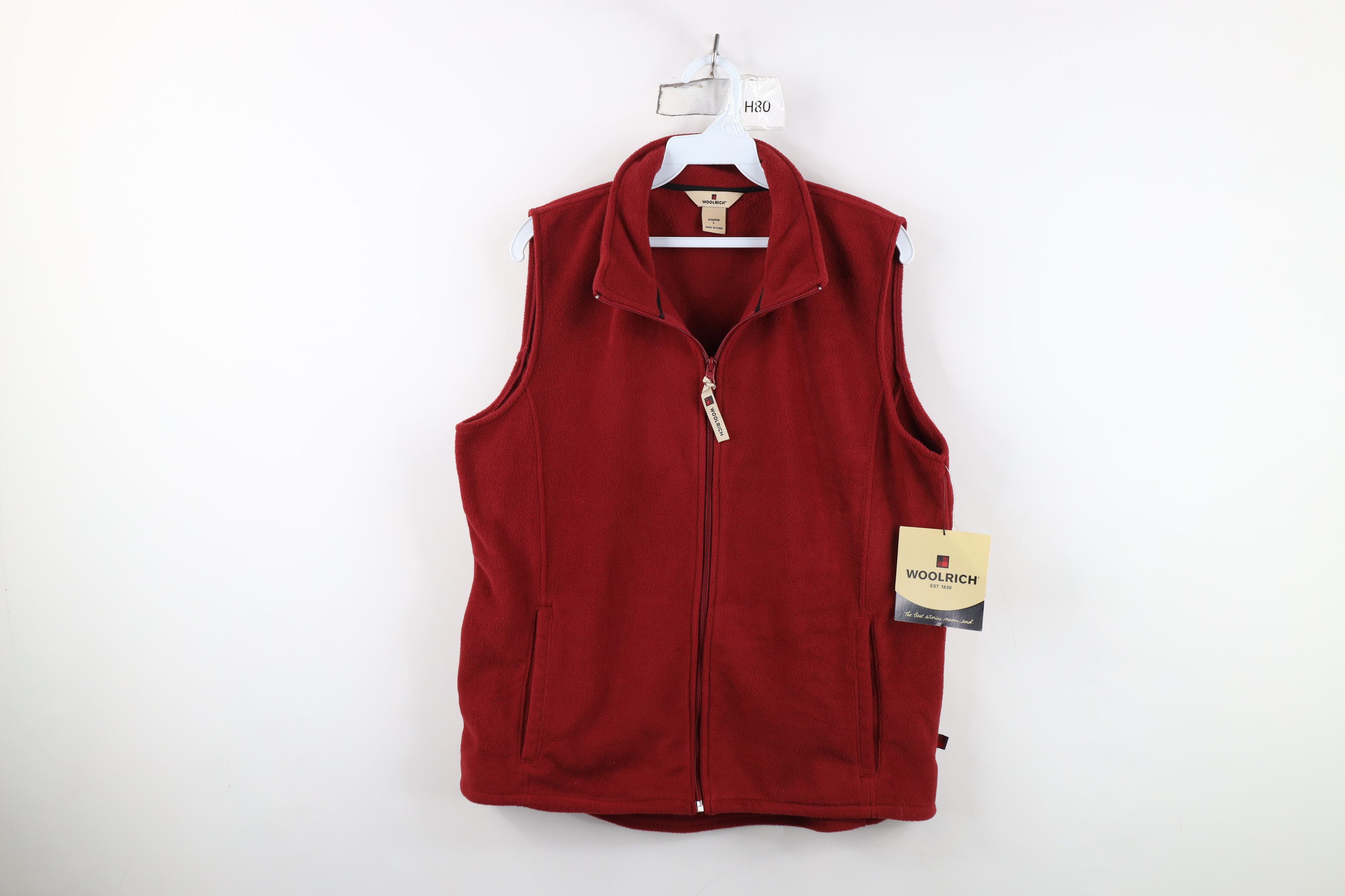 Woolrich Woolen Mills Deadstock Vintage Woolrich Full Zip Fleece Vest Jacket Size L / US 10 / IT 46 - 1 Thumbnail