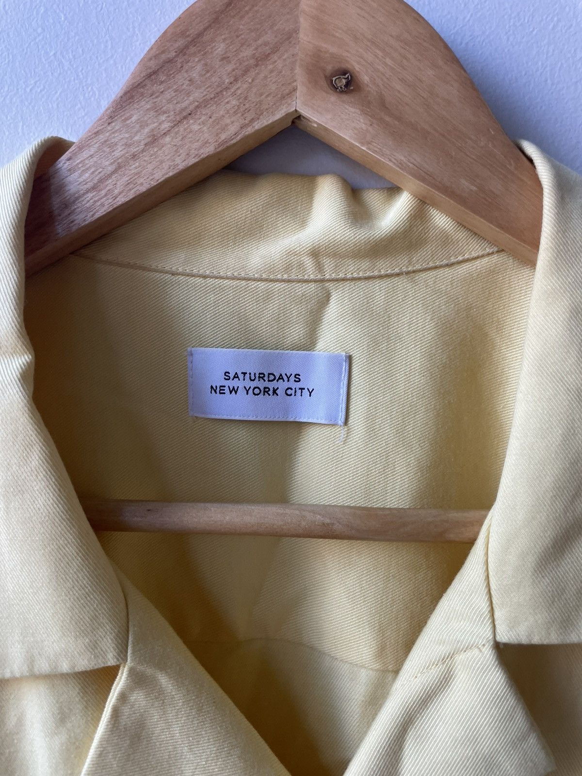 Saturdays NYC Camp Collar Short Sleeve Shirt Yellow Size US M / EU 48-50 / 2 - 2 Thumbnail