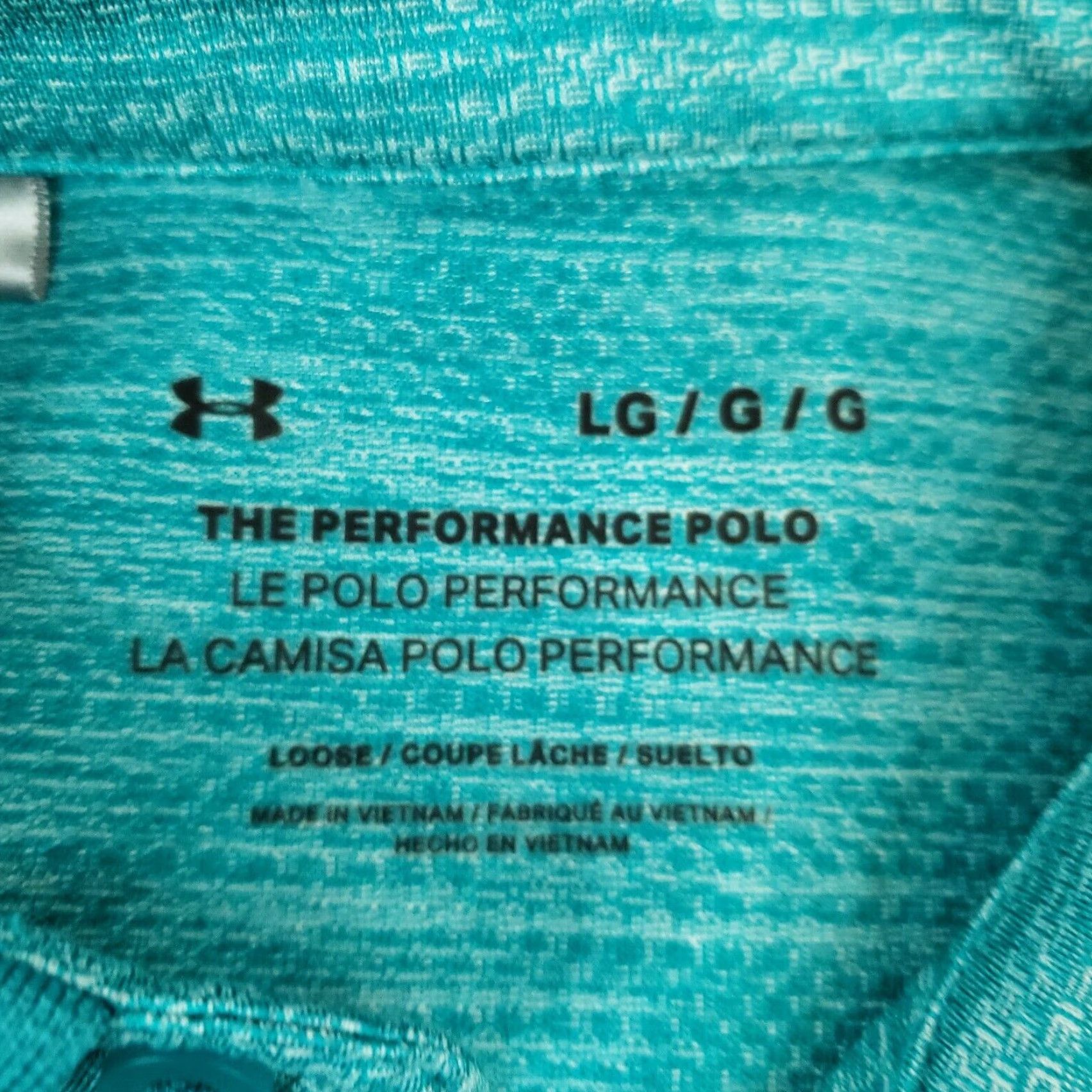 Under Armour Under Armour Polo Shirt Men L Blue Striped Short Sleeve Collared Button Performance Golf Casual Stretch Polyester Spandex Logo Size US L / EU 52-54 / 3 - 6 Thumbnail