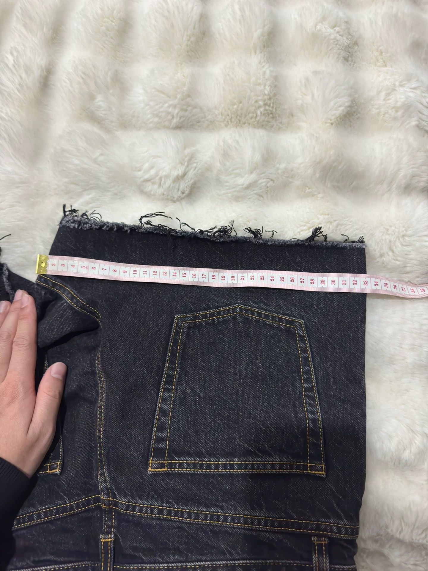 Saint Laurent Paris Saint Laurent brand new distressed denim shorts with tassels Size 31" - 5 Thumbnail