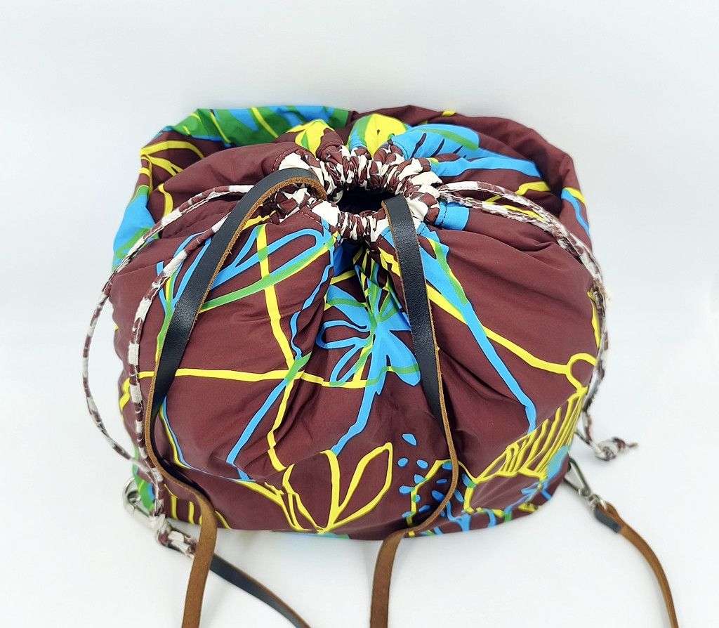 Marni MARNI reversible nylon floral drawstring backpack Size ONE SIZE - 8 Thumbnail
