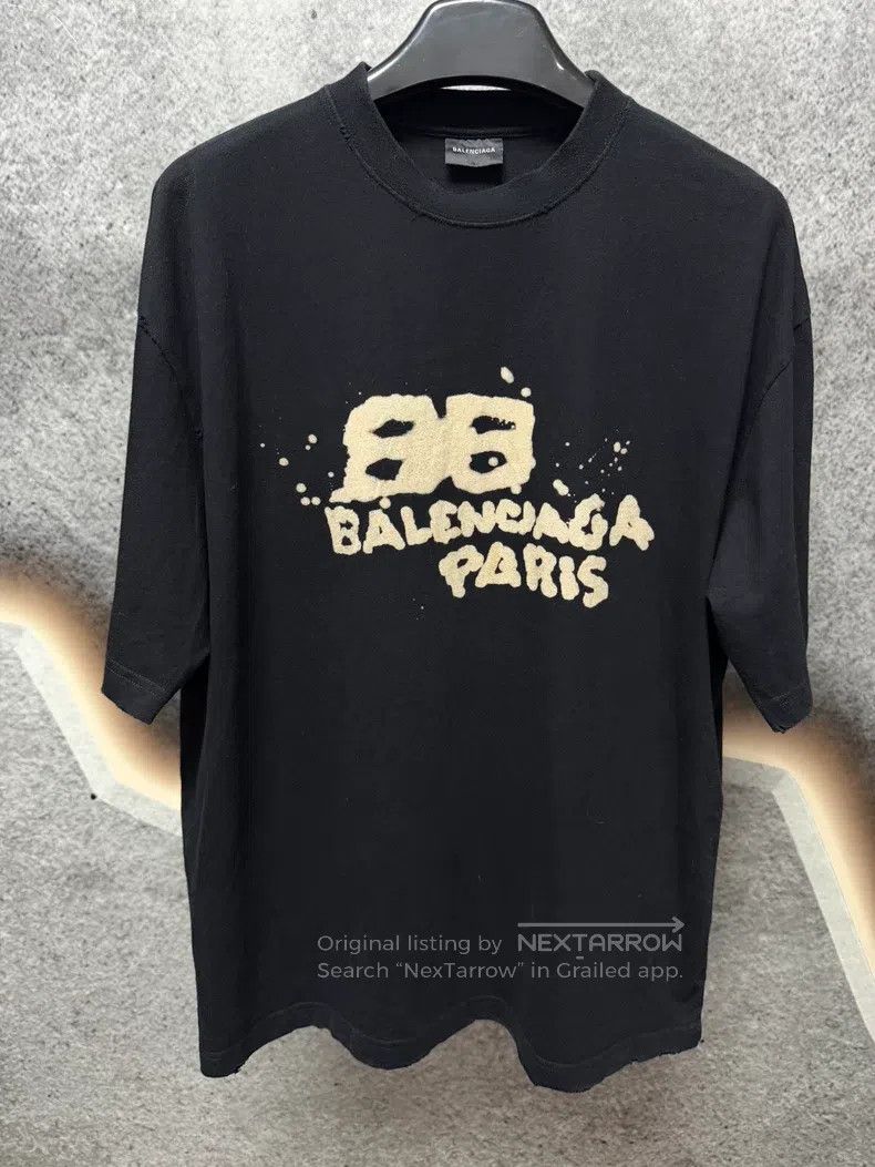 Balenciaga Balenciaga Black Short Sleeve T-Shirt Size US M / EU 48-50 / 2 - 1 Thumbnail