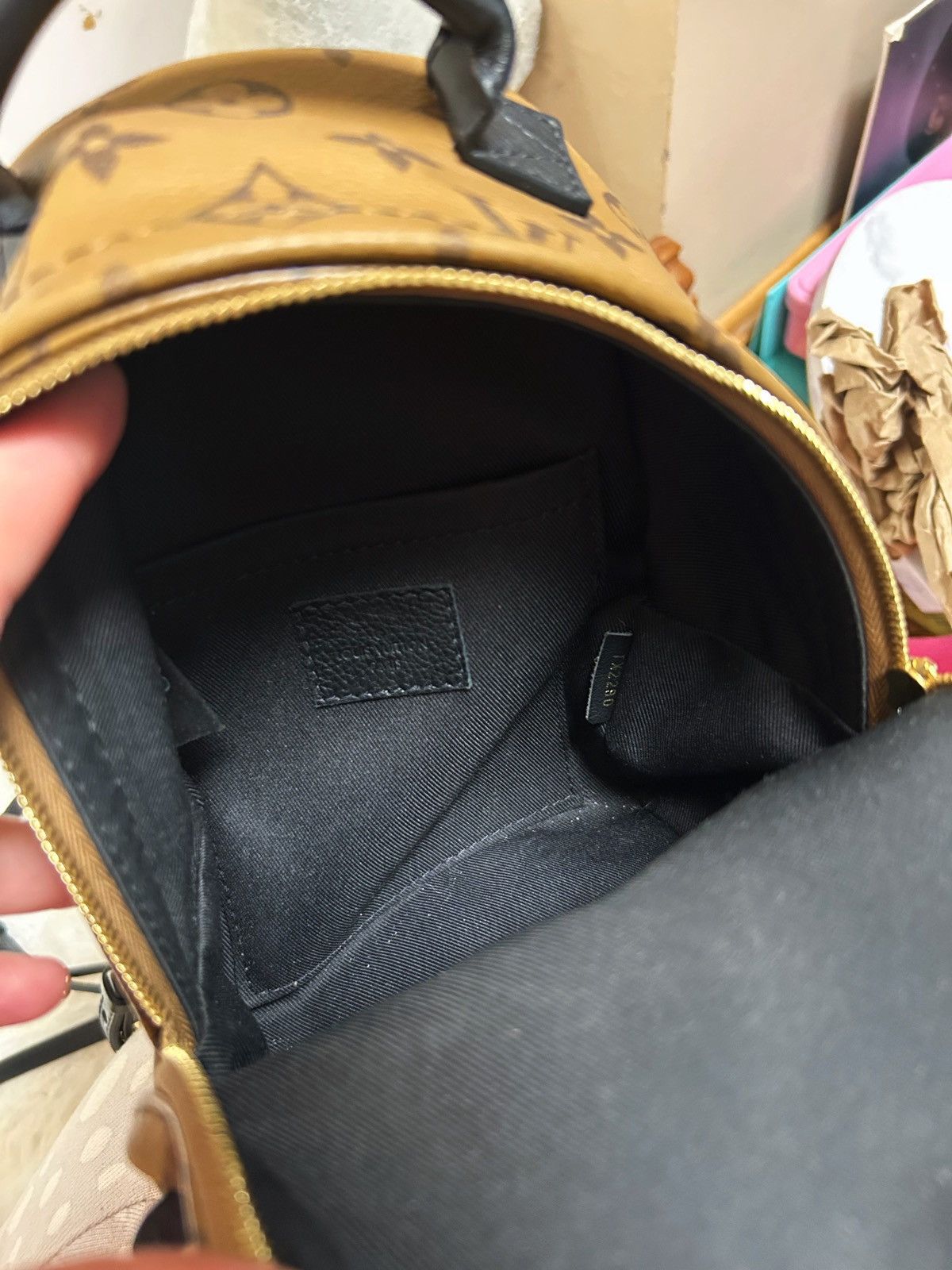 Louis Vuitton Authentic Louis Vuitton Reverse Mon. Palm Spr. Mini Backpack Size ONE SIZE - 7 Thumbnail