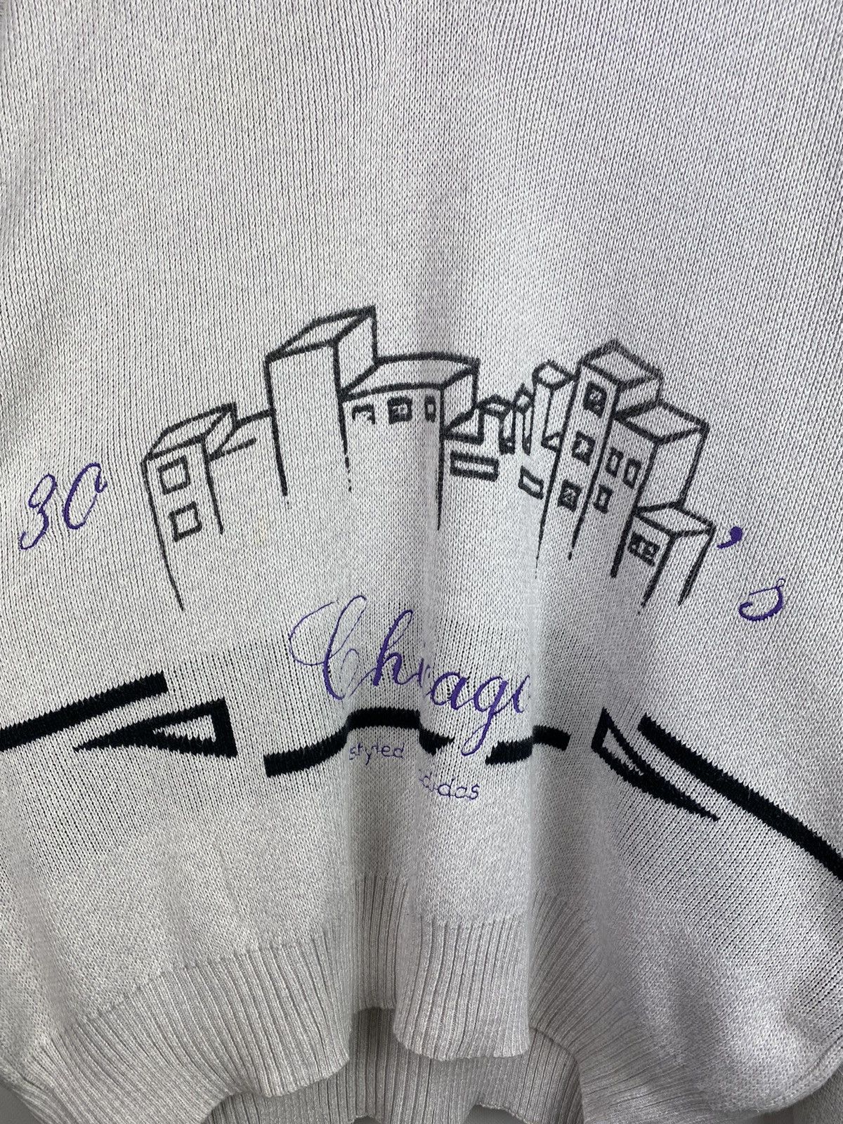 Adidas Rare Adidas Vintage Chicago 30’s men’s sweater pullover Size US XXL / EU 58 / 5 - 8 Thumbnail